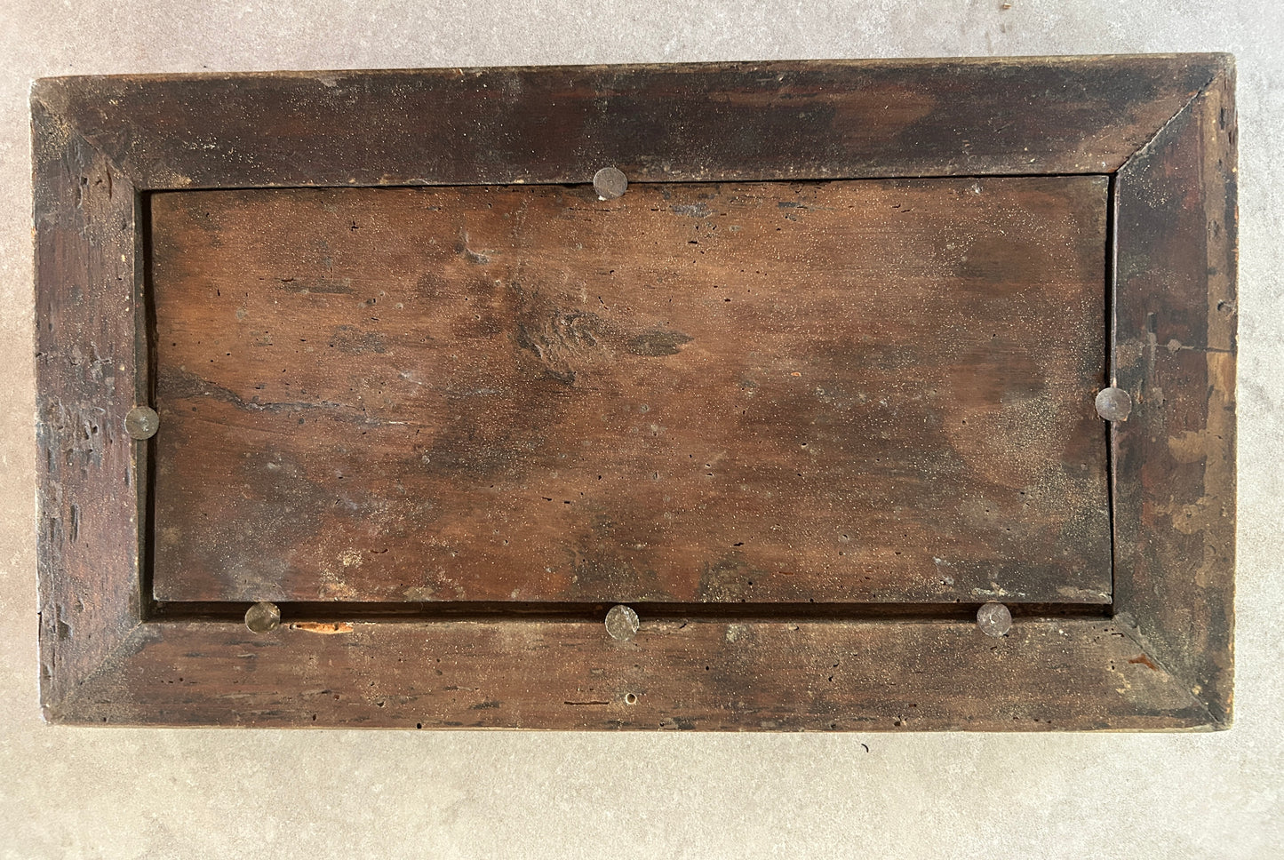 Vintage French Oil Painting on wood