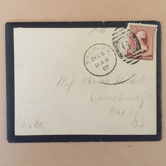 December 5th, 1887 - US American Cover with 2 Cents Brown Washington