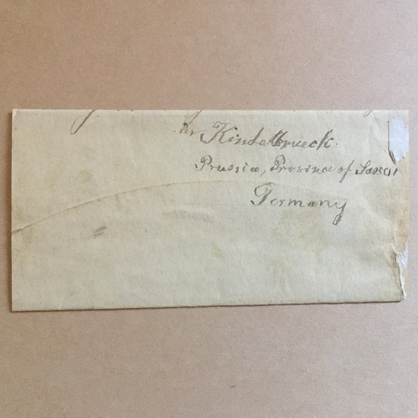 19th Century US American Cover to Germany Prussian Territories