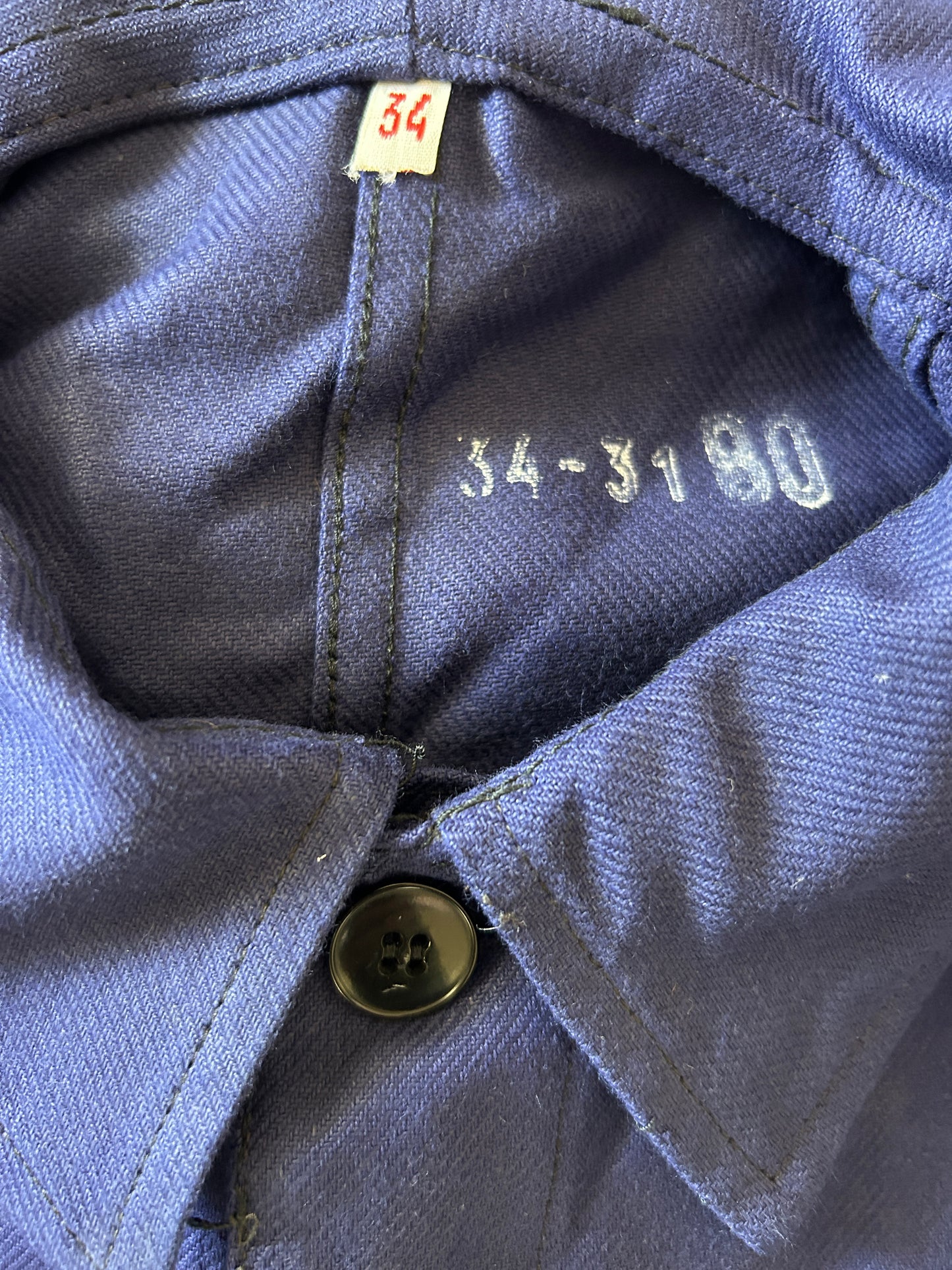 Vintage French Chore Jacket — Classic Bleu de Travail Workwear