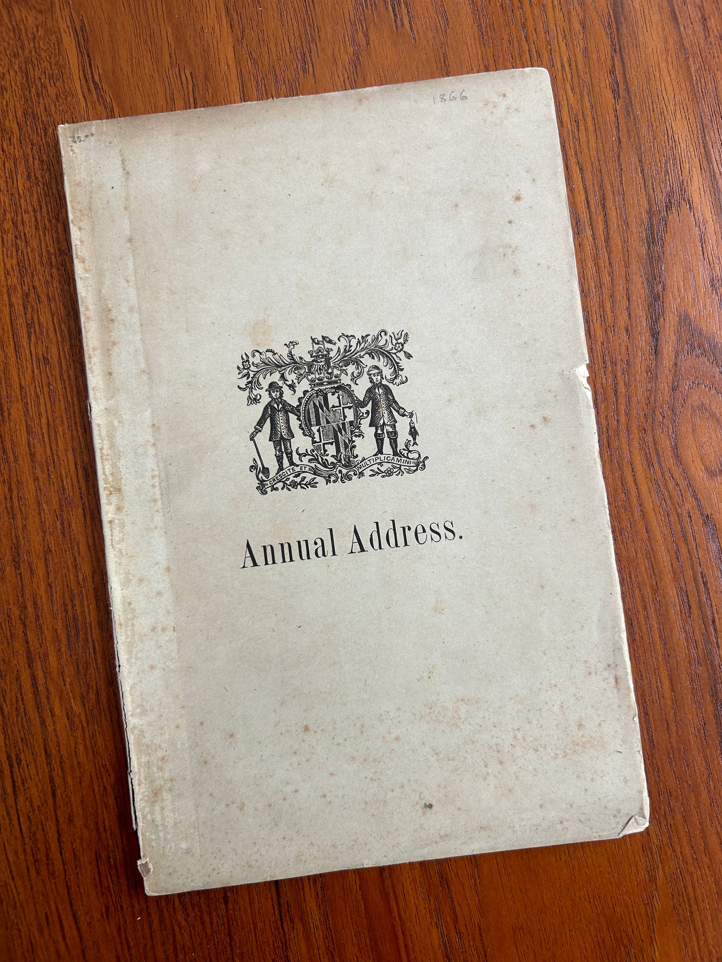 The Annual Address Delivered Before the Maryland Historical Society, on the Evening of December 17th, 1866