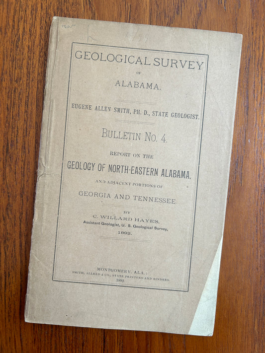 Geological Sourvey of Alabama - 1892