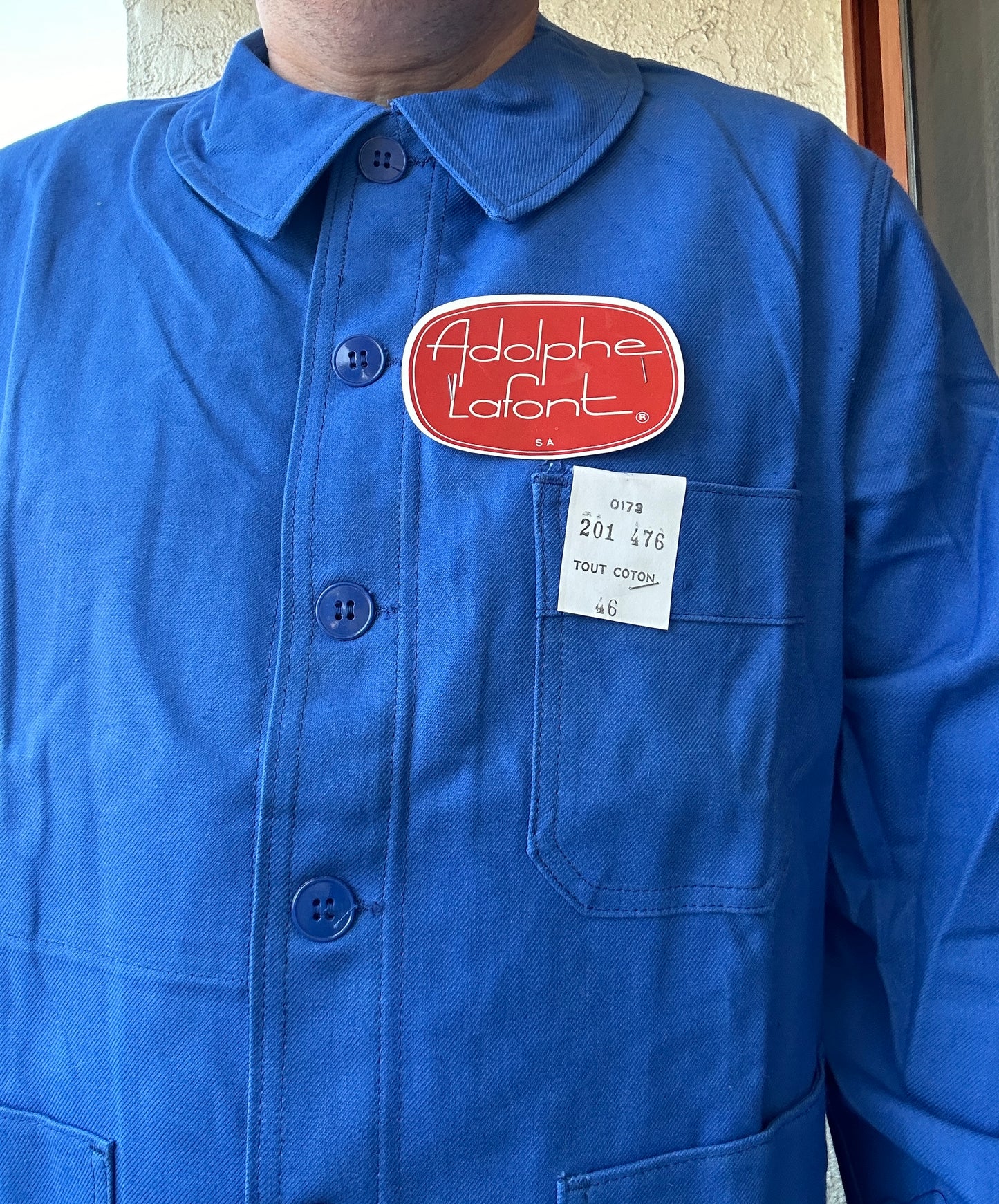 Vintage French Blue Workwear Chore Jacket