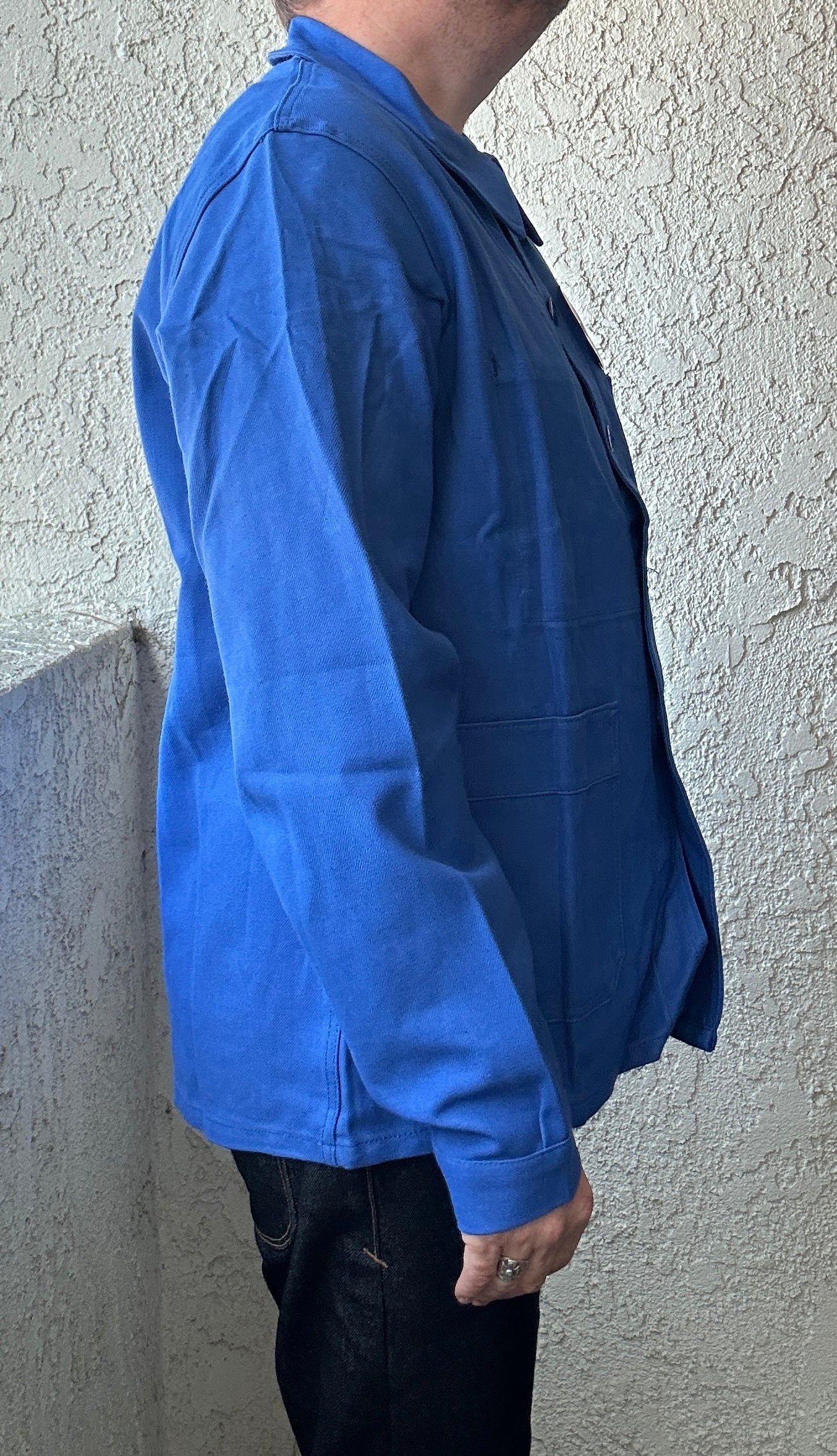 Vintage French Blue Workwear Chore Jacket