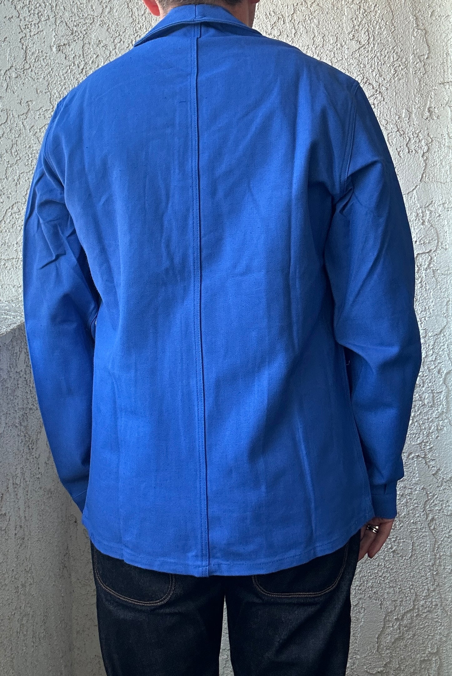 Vintage French Blue Workwear Chore Jacket