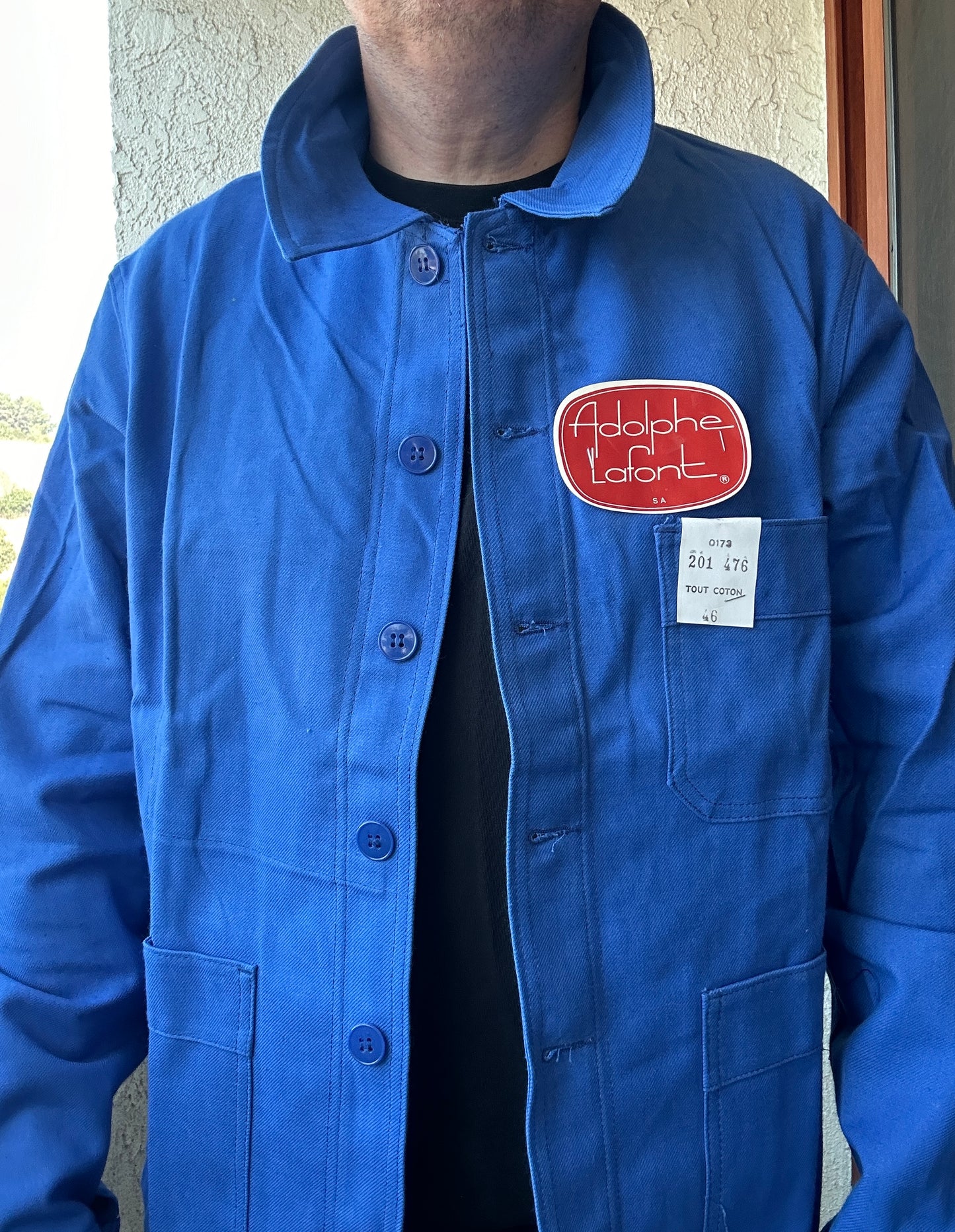 Vintage French Blue Workwear Chore Jacket