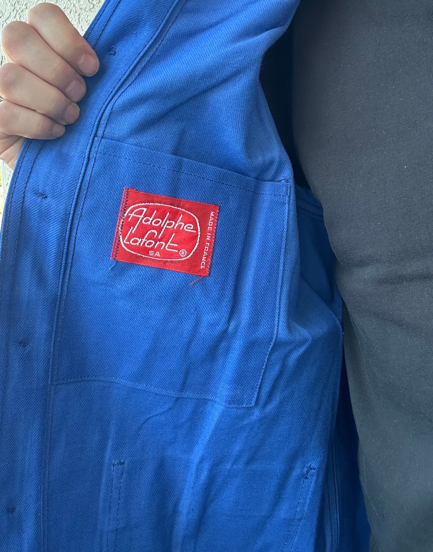 Vintage French Blue Workwear Chore Jacket