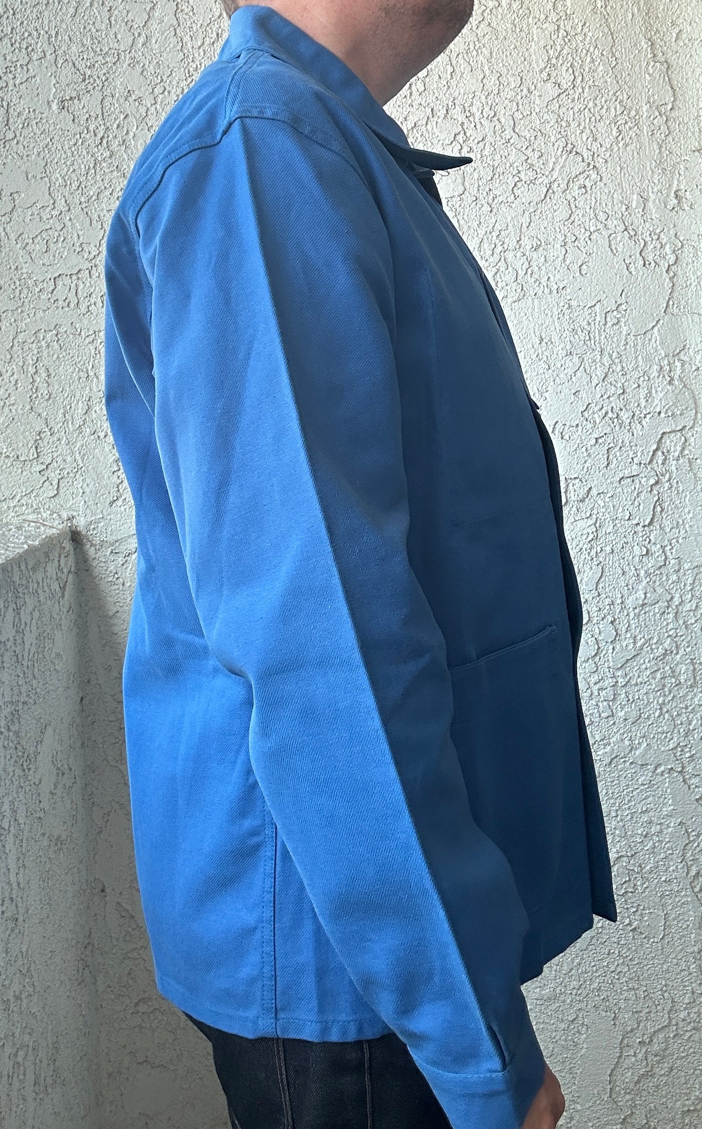 Vintage French Blue Workwear Chore Jacket