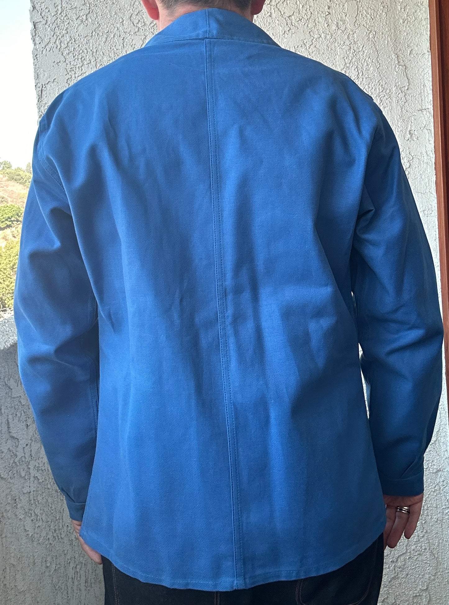 Vintage French Blue Workwear Chore Jacket