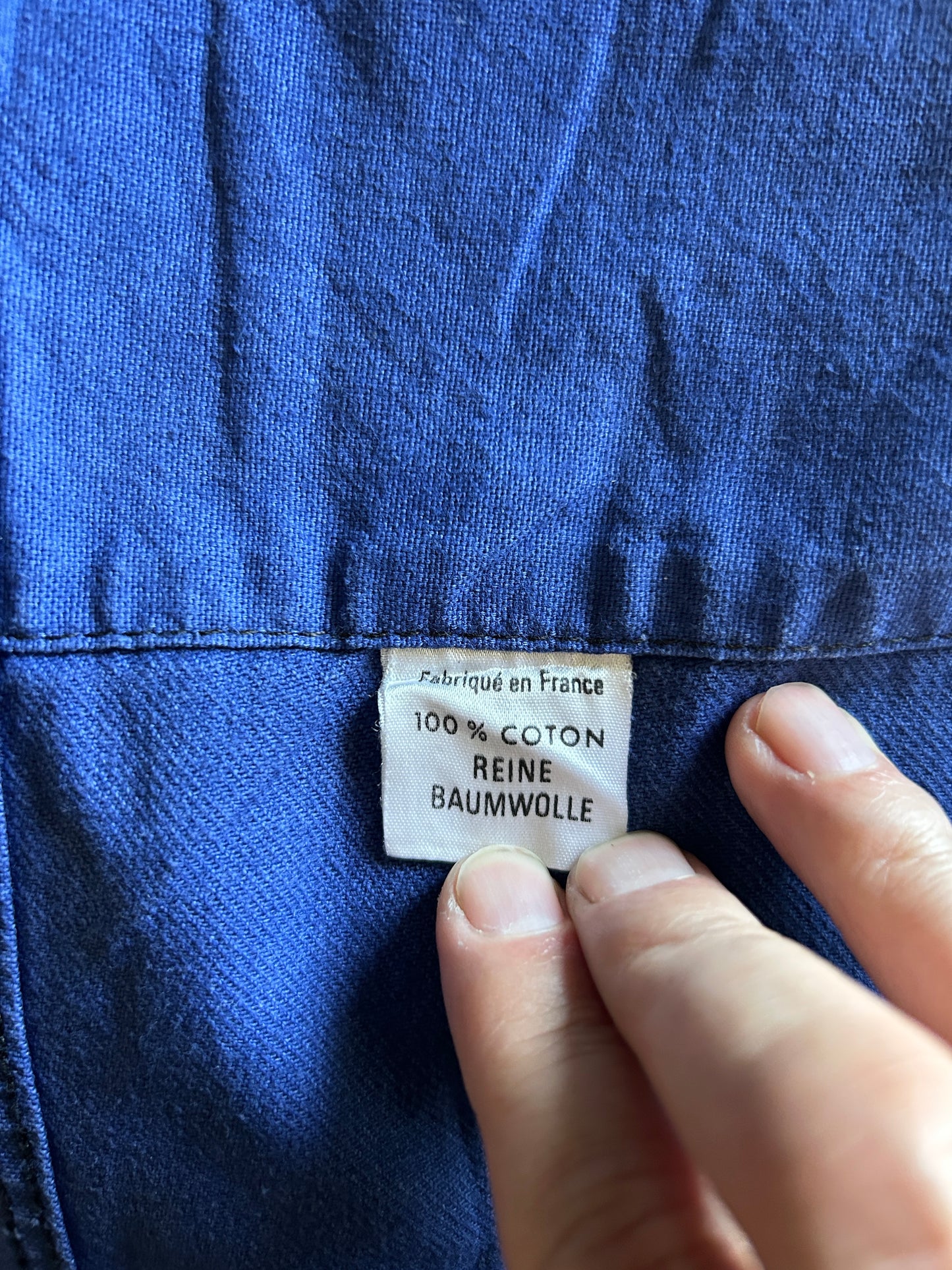 Vintage French Blue Workwear Chore Jacket