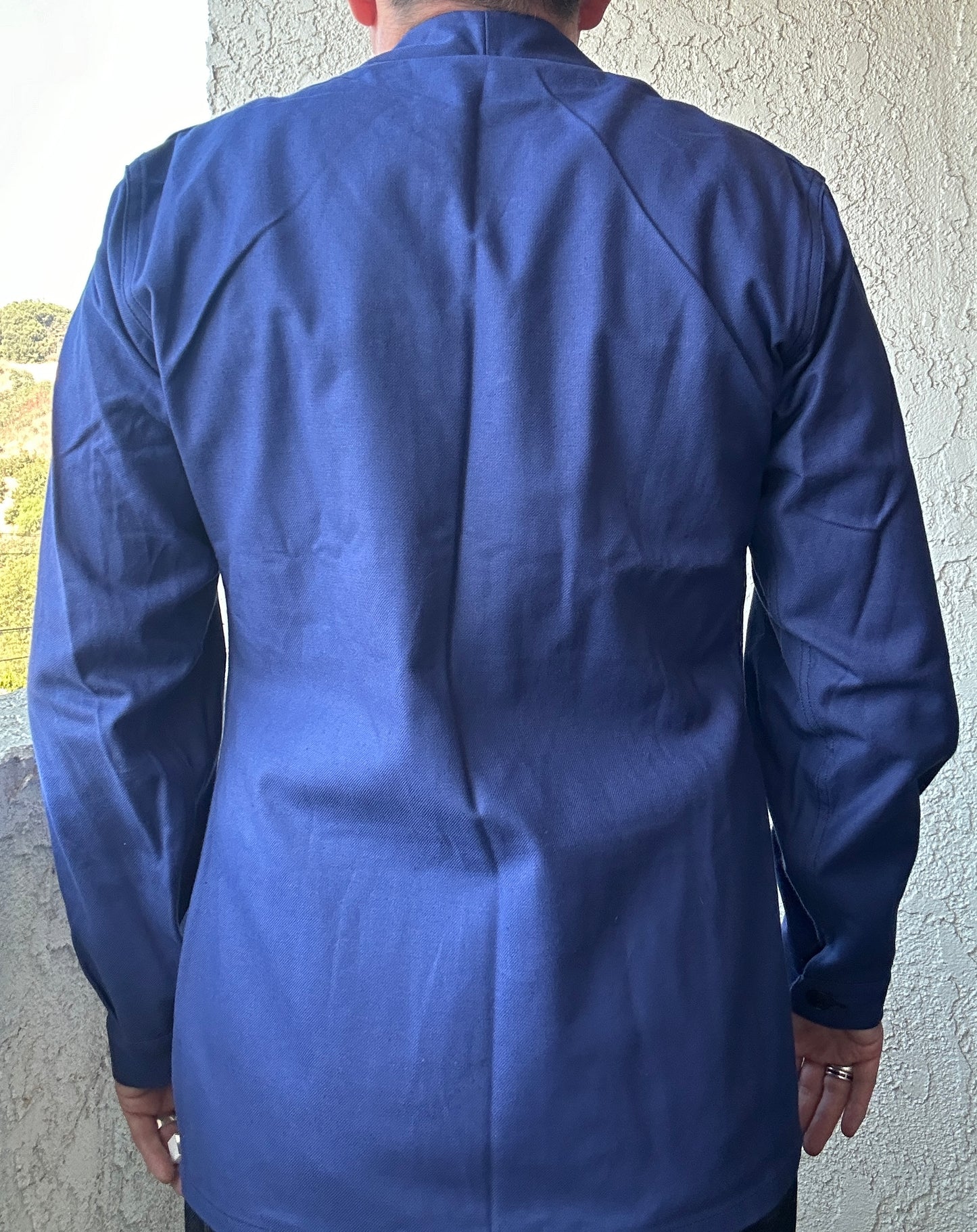 Vintage French Blue Workwear Chore Jacket