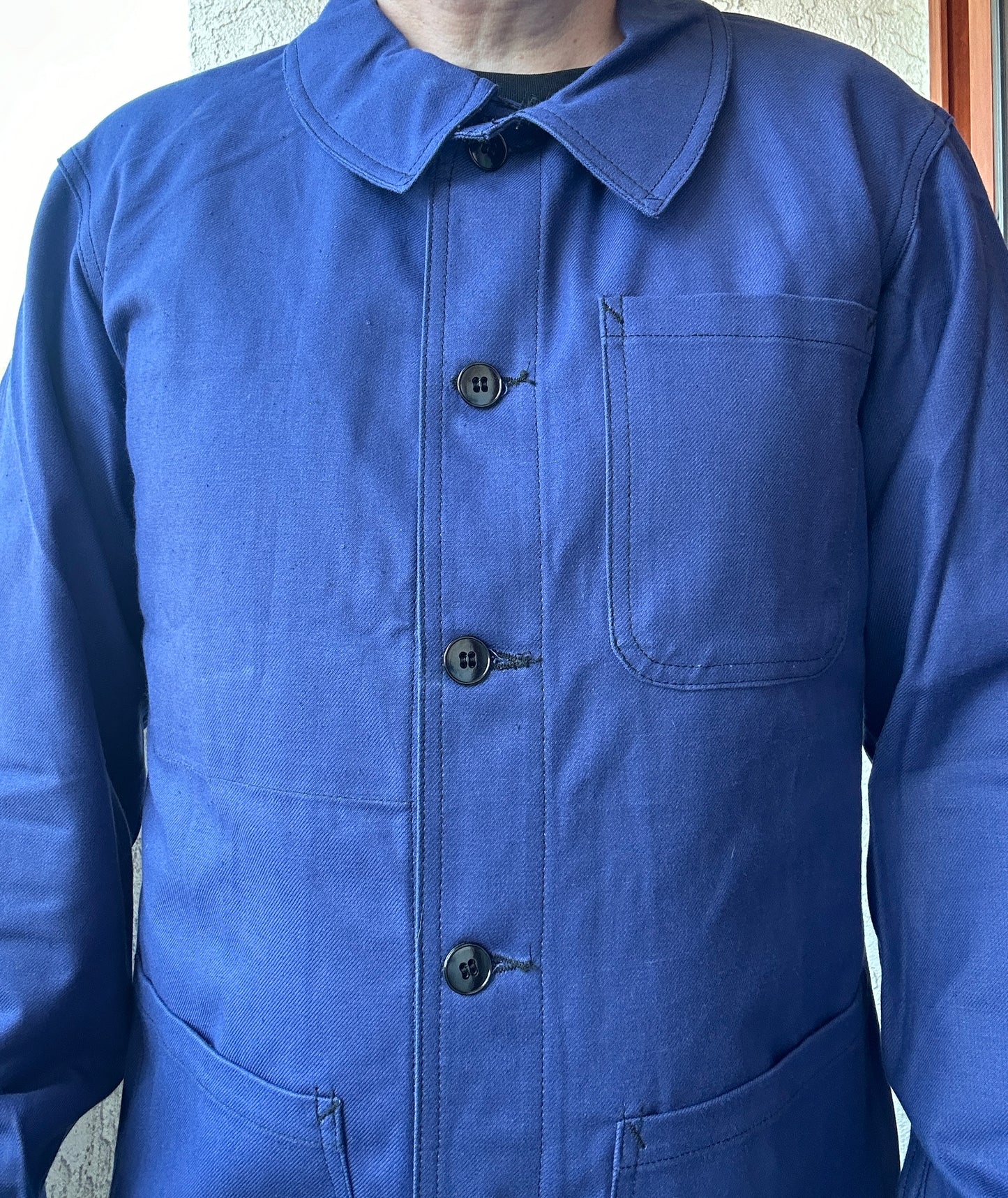 Vintage French Blue Workwear Chore Jacket