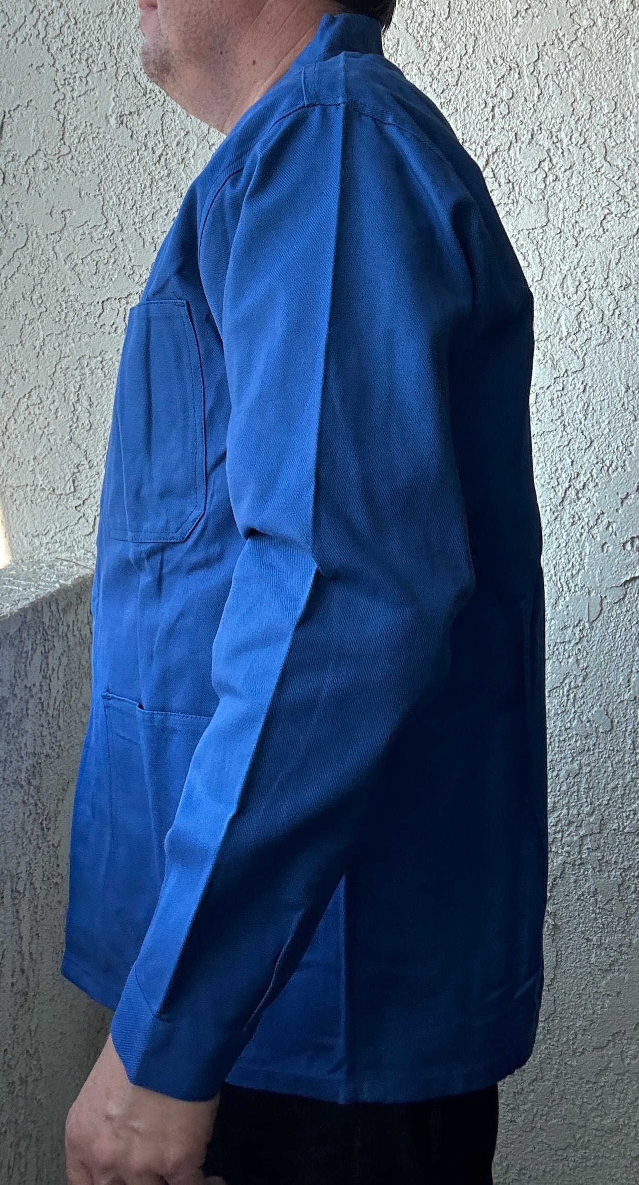 Vintage French Blue Workwear Chore Jacket