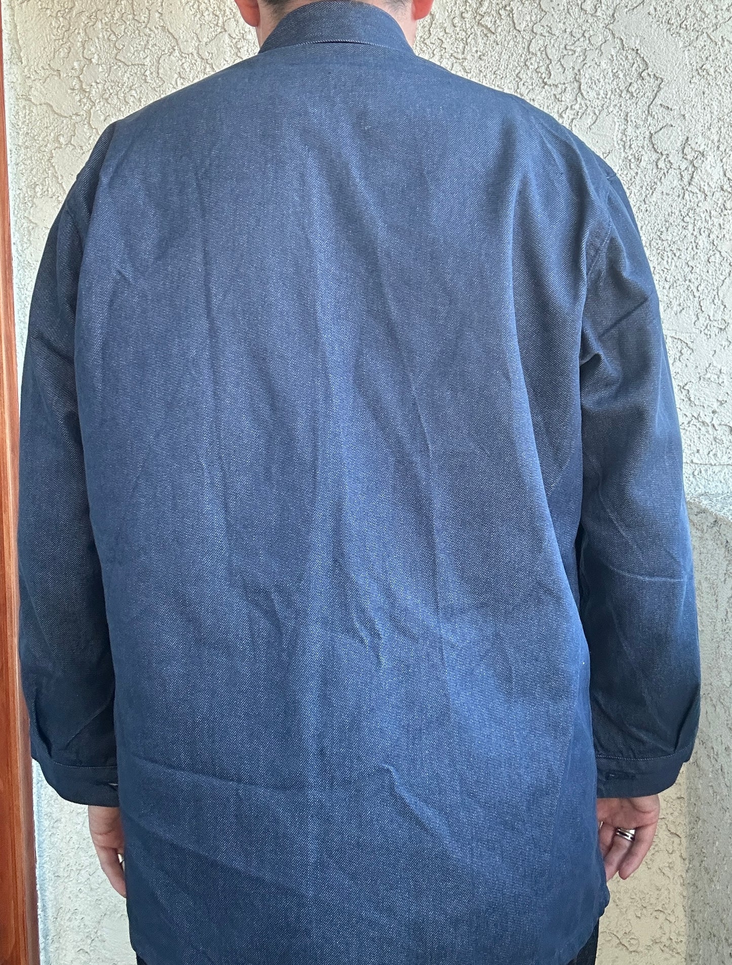 Vintage French Blue Workwear Chore Jacket