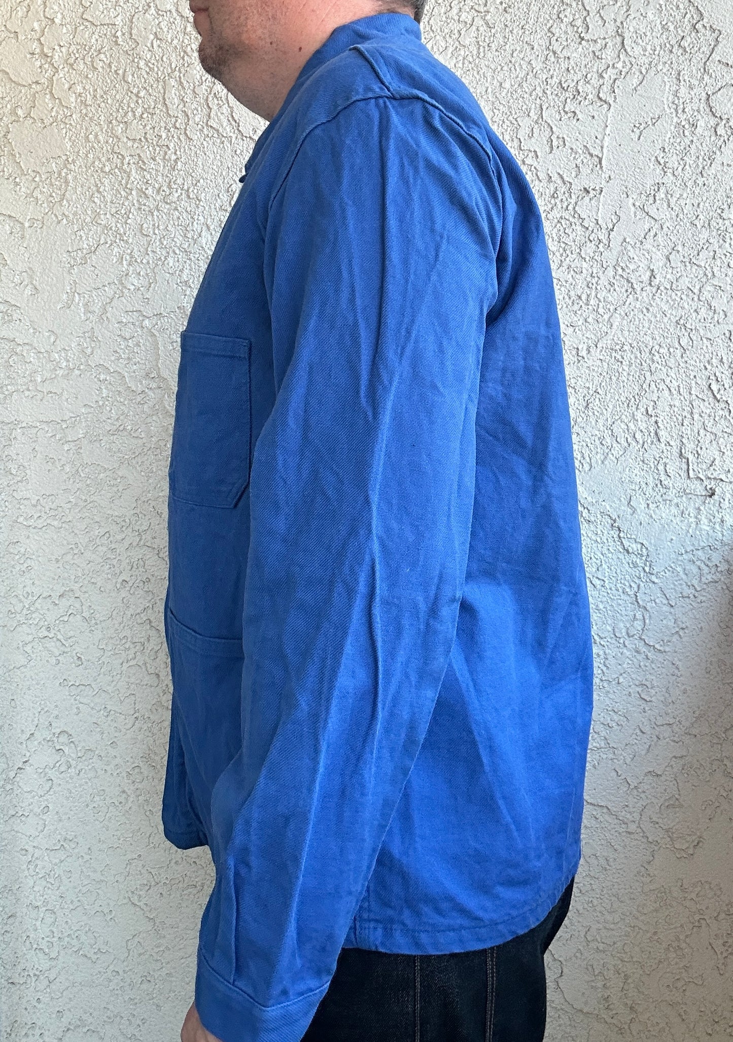 Vintage French Blue Workwear Chore Jacket