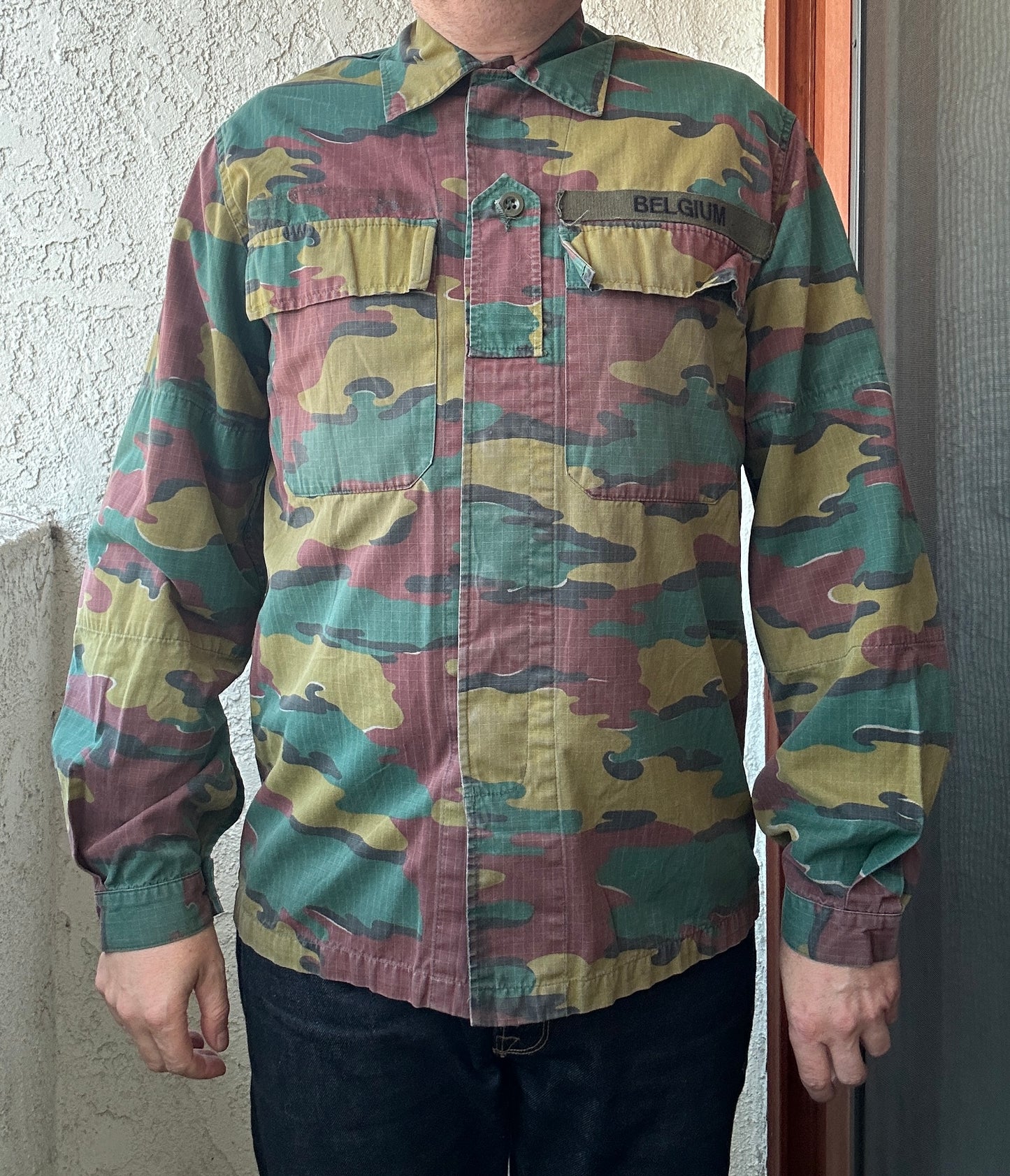 Vintage Belgium Army Camouflage Jacket