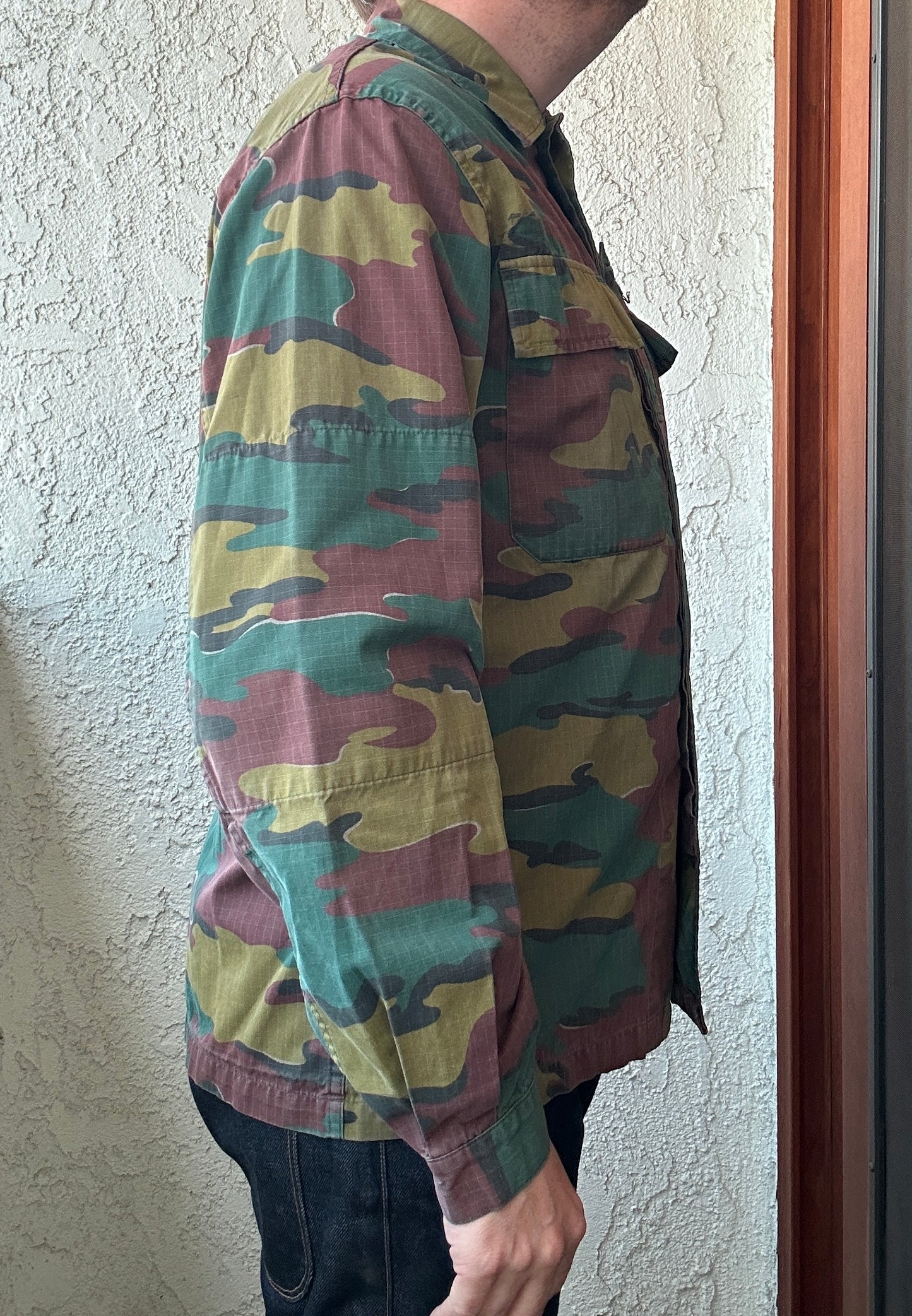 Vintage Belgium Army Camouflage Jacket