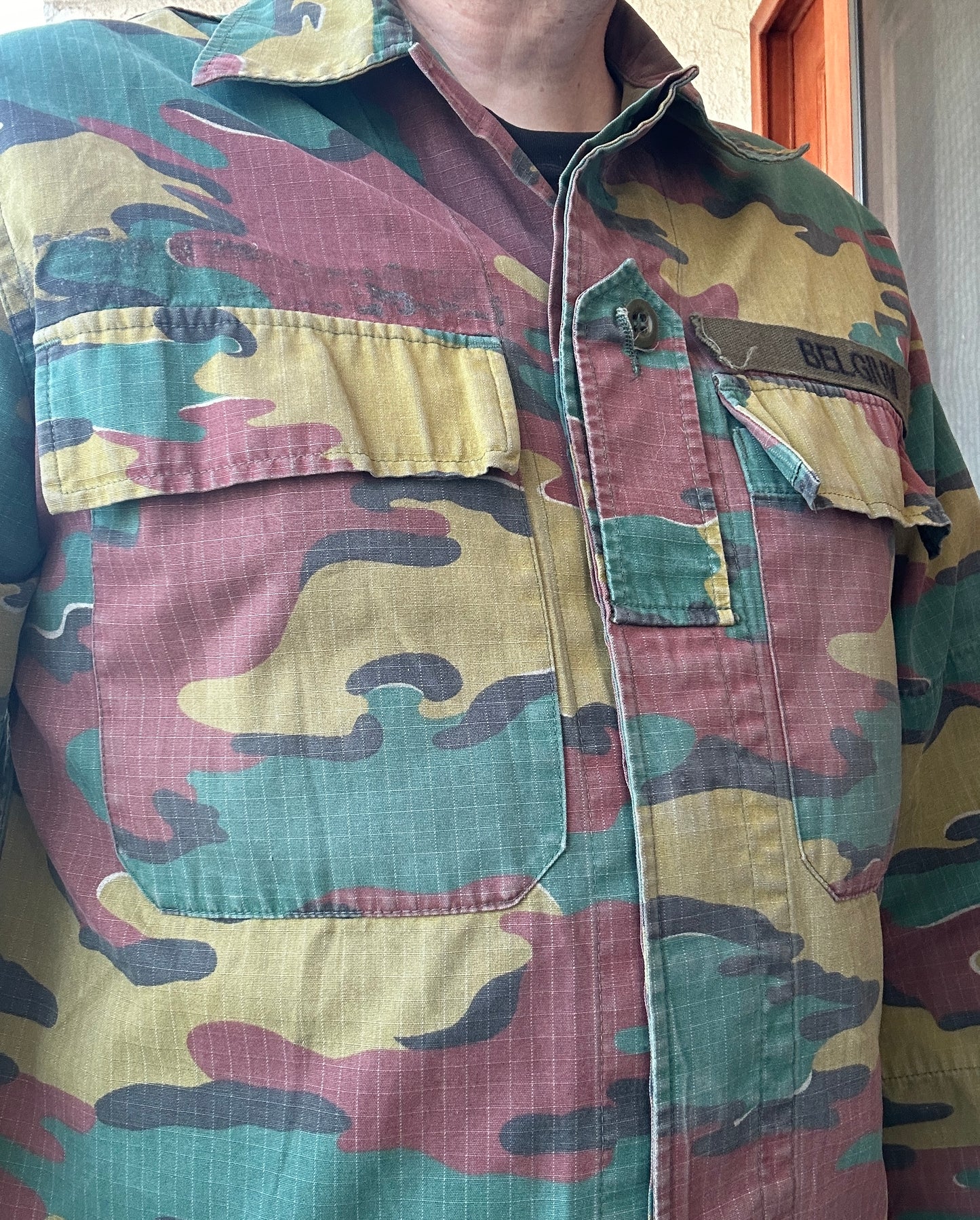 Vintage Belgium Army Camouflage Jacket