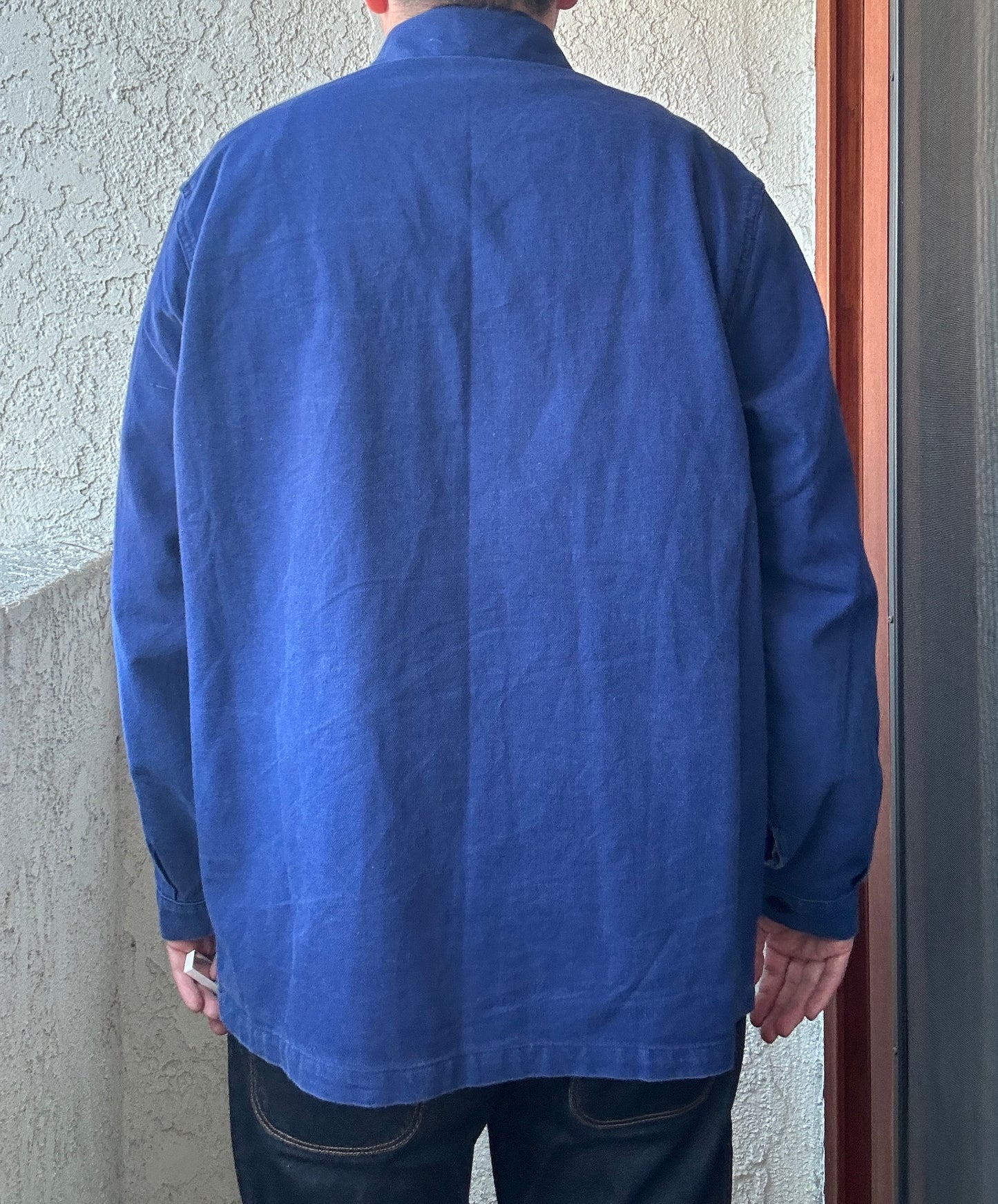 Vintage French Blue Workwear Chore Jacket