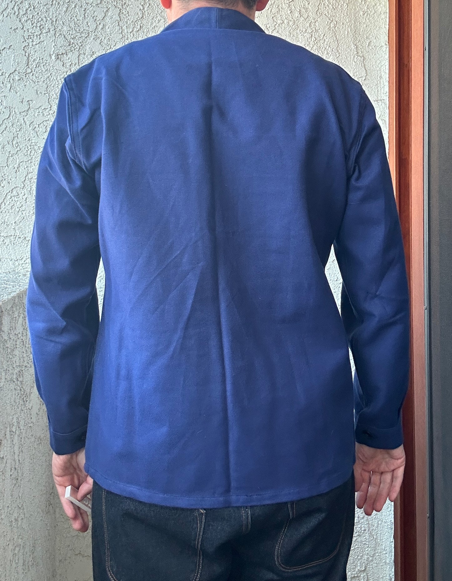 Vintage French Blue Workwear Chore Jacket