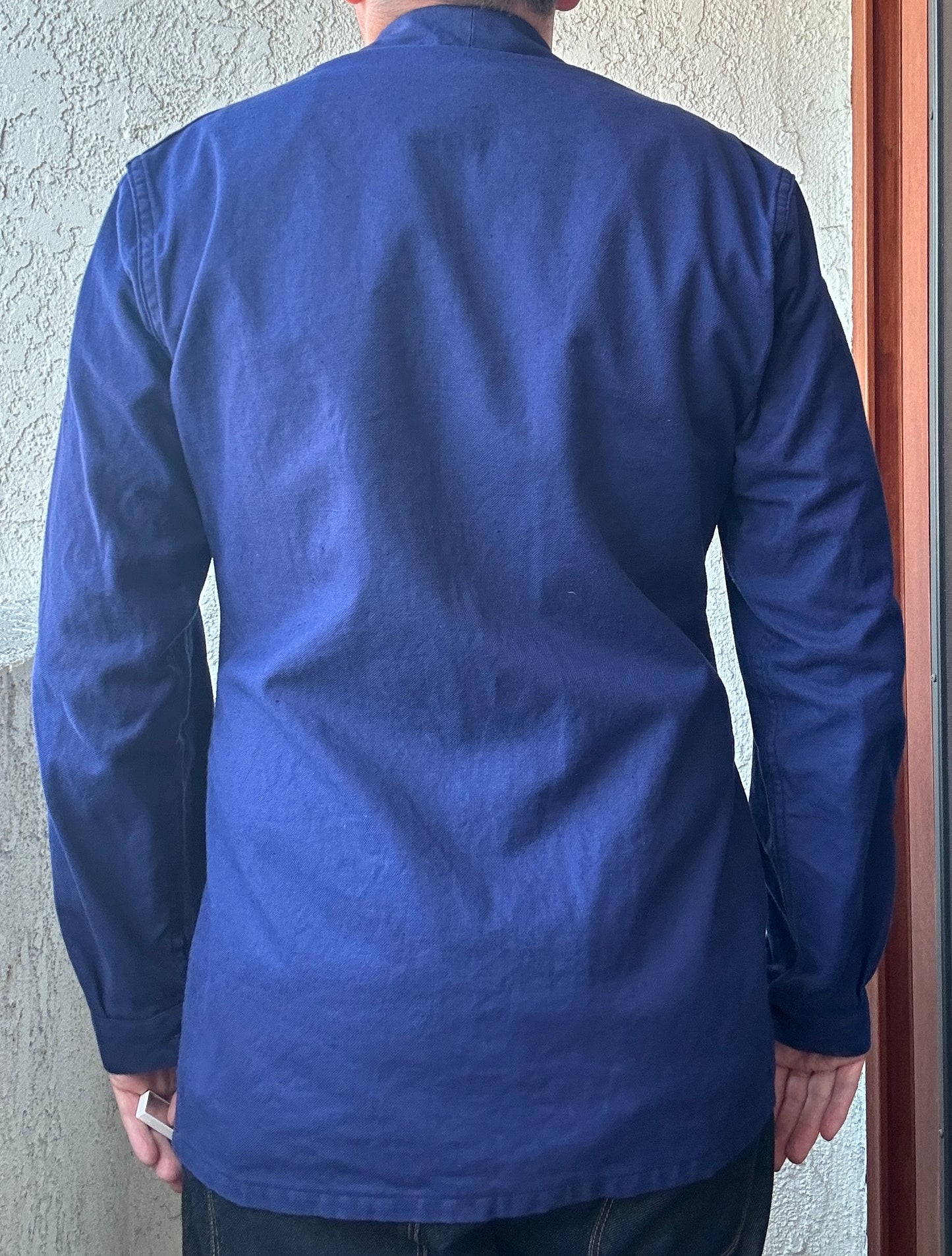 Vintage French Blue Workwear Chore Jacket