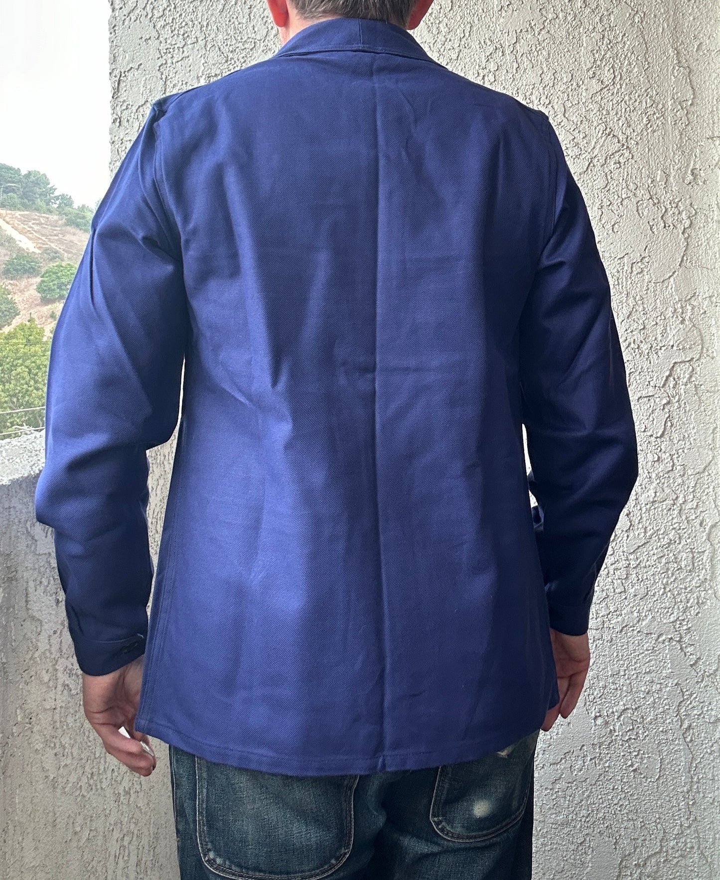 Vintage French Blue Workwear Chore Jacket