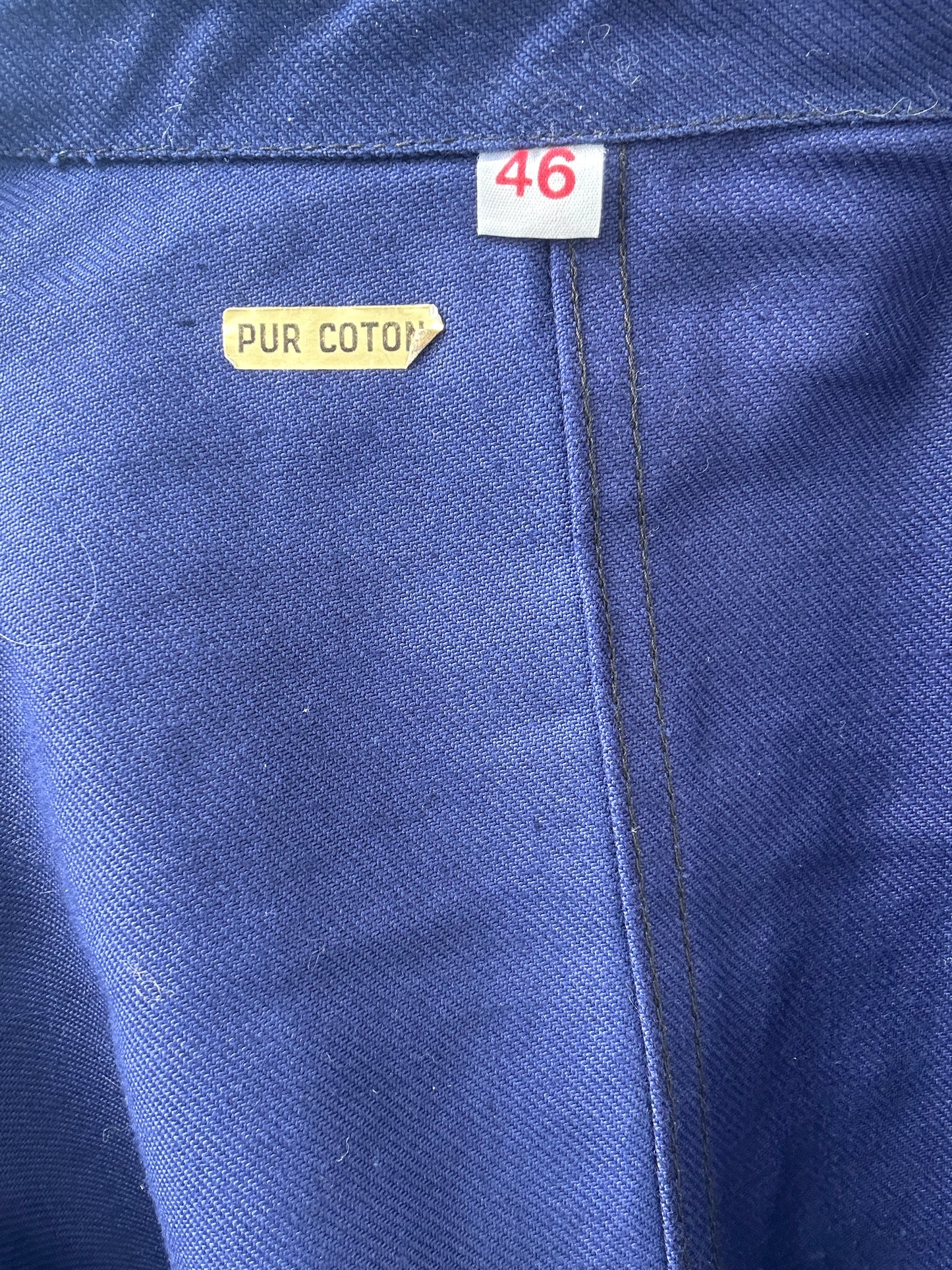 Vintage French Blue Workwear Chore Jacket