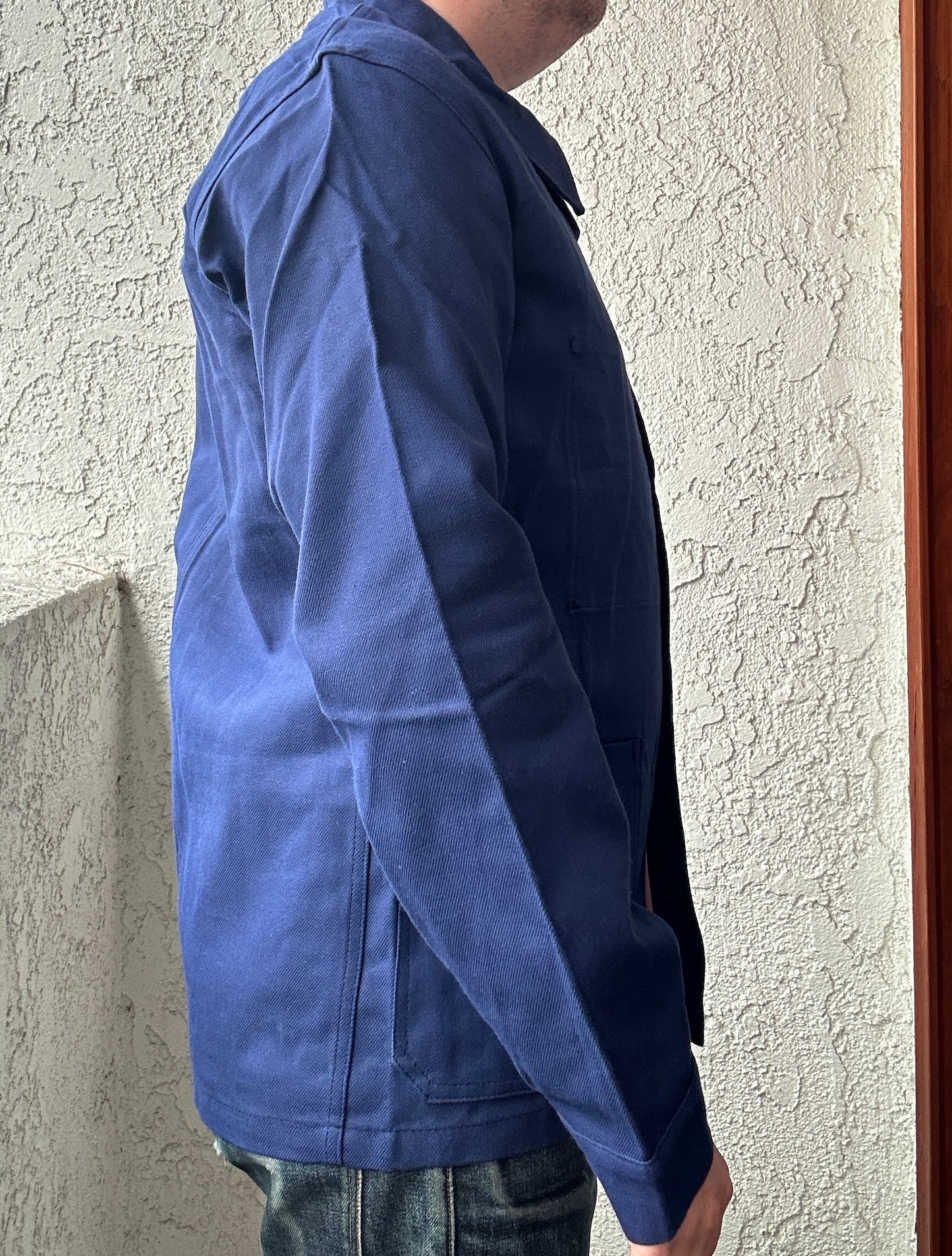 Vintage French Blue Workwear Chore Jacket