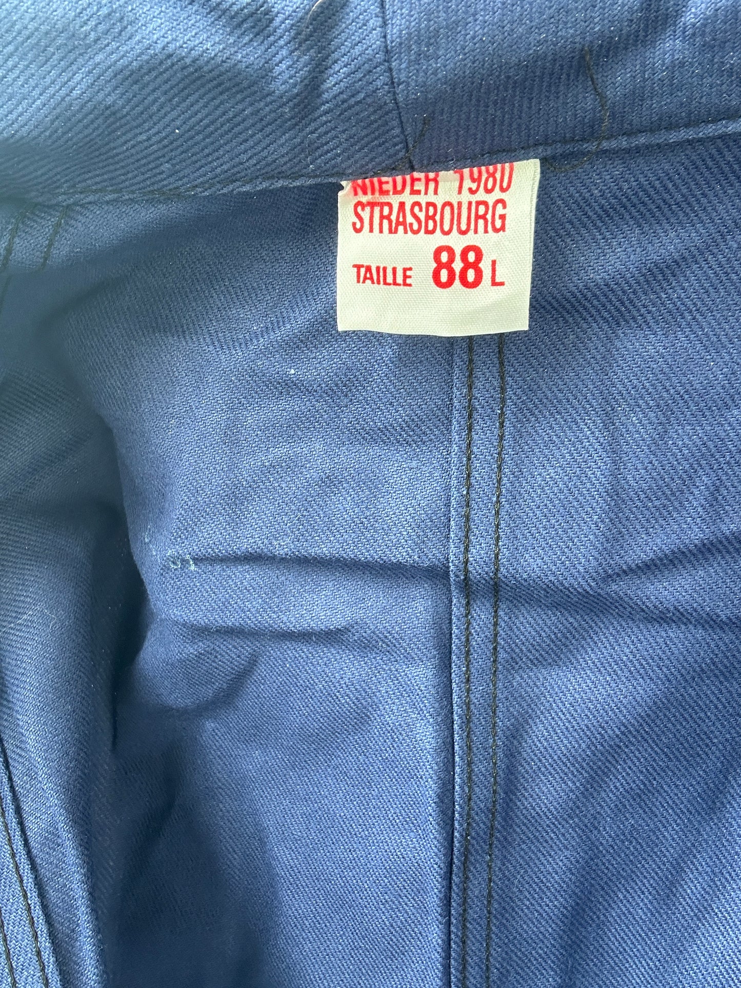 Vintage French Blue Workwear Chore Jacket