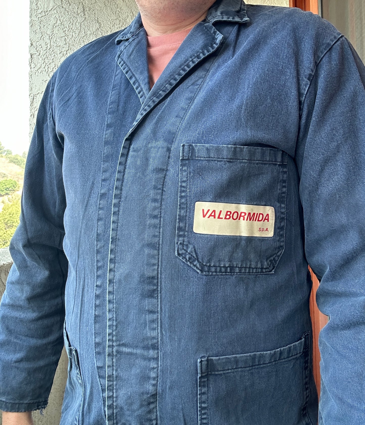 Vintage French Blue Workwear Chore Jacket