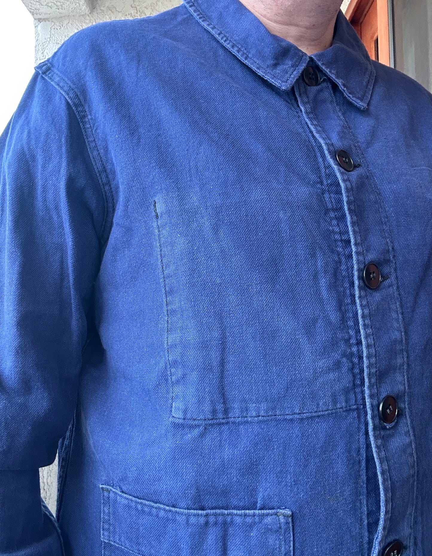 Vintage French Blue Workwear Chore Jacket