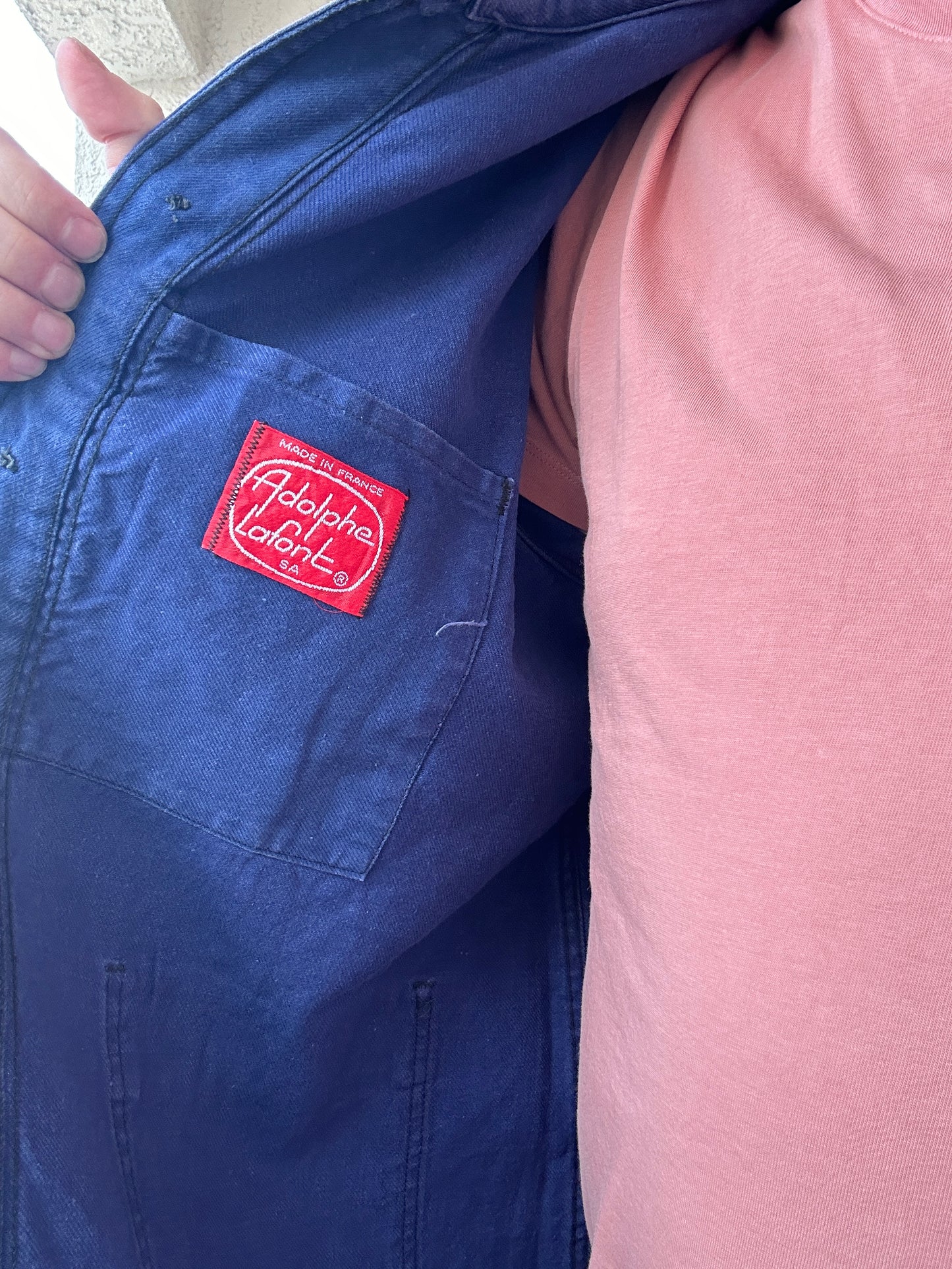 Vintage French Blue Workwear Chore Jacket