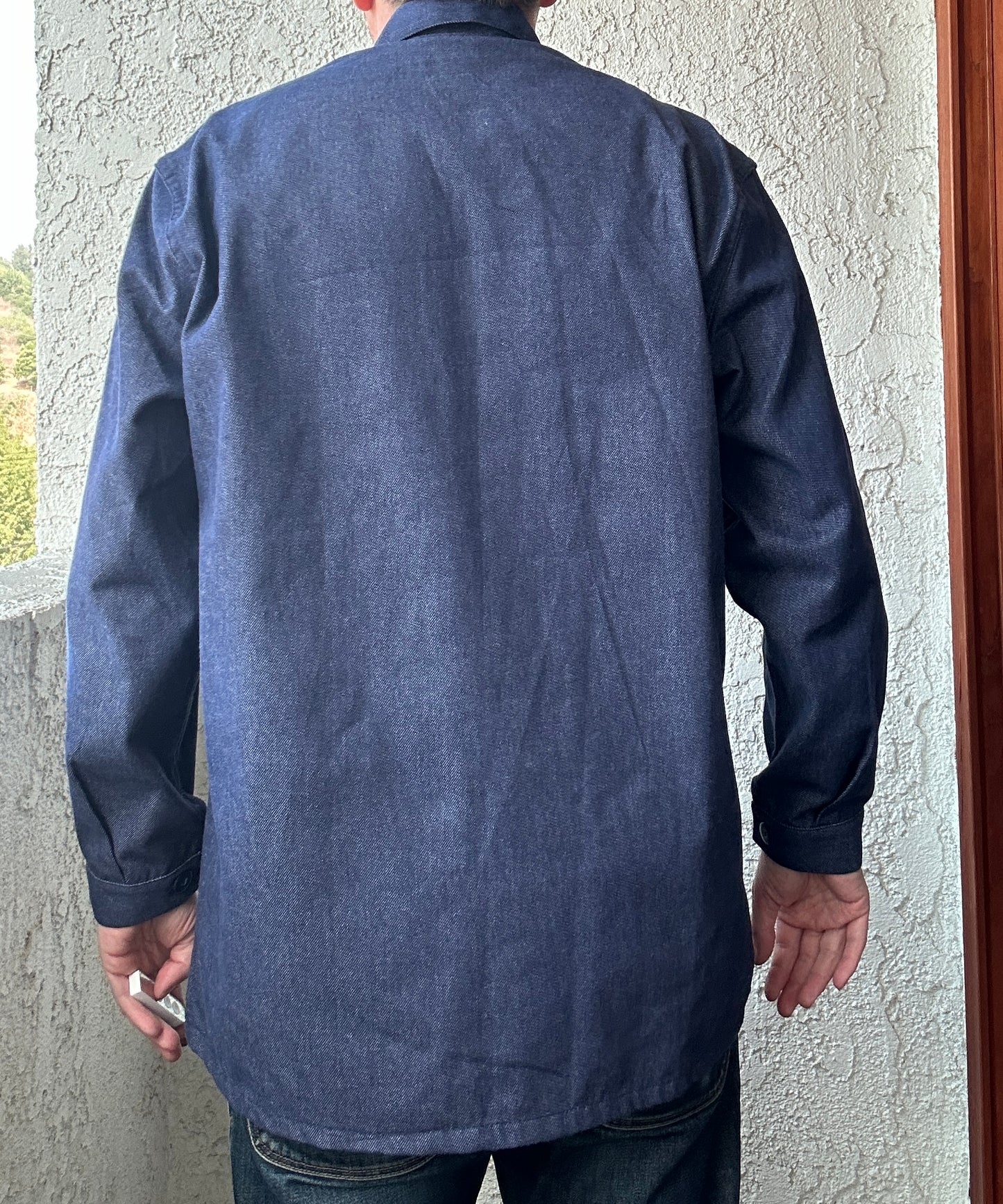 Vintage French Blue Workwear Chore Jacket