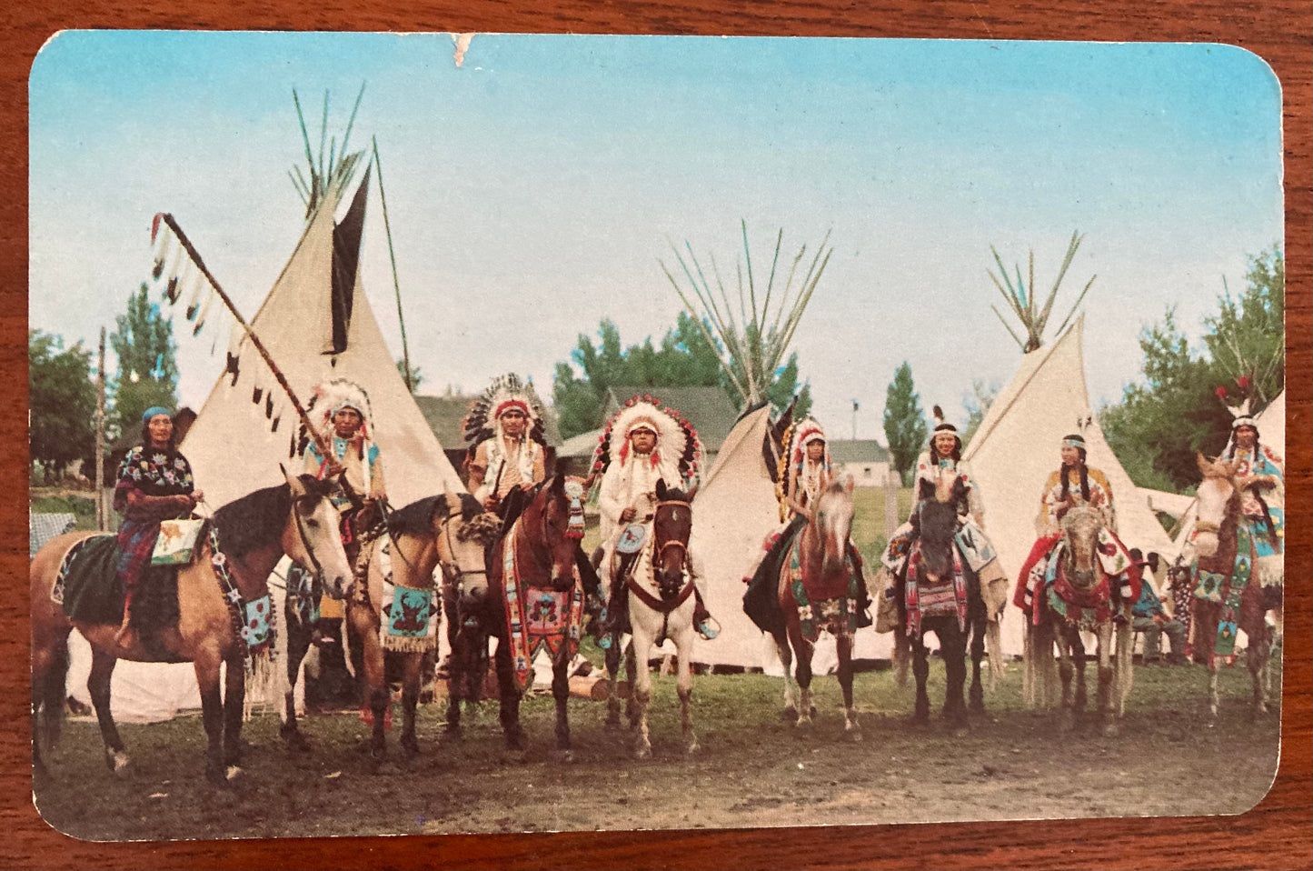 Postcard Indians Of The Nez Perce Tribe