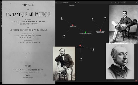 Voyage de l’Atlantique au Pacifique - Milton & Cheadle, voyageurs victoriens - Fichiers Obsidian à télécharger