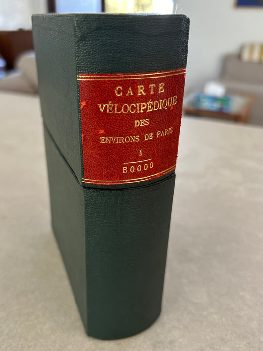 Carte Vélocipédique des environs de Paris 1894