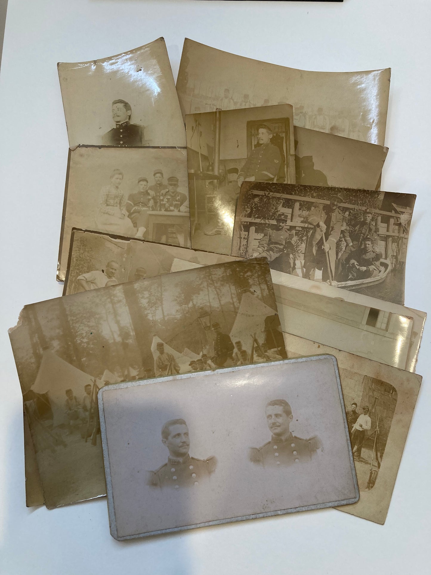 Lot of 13 World War I French Military Photographs