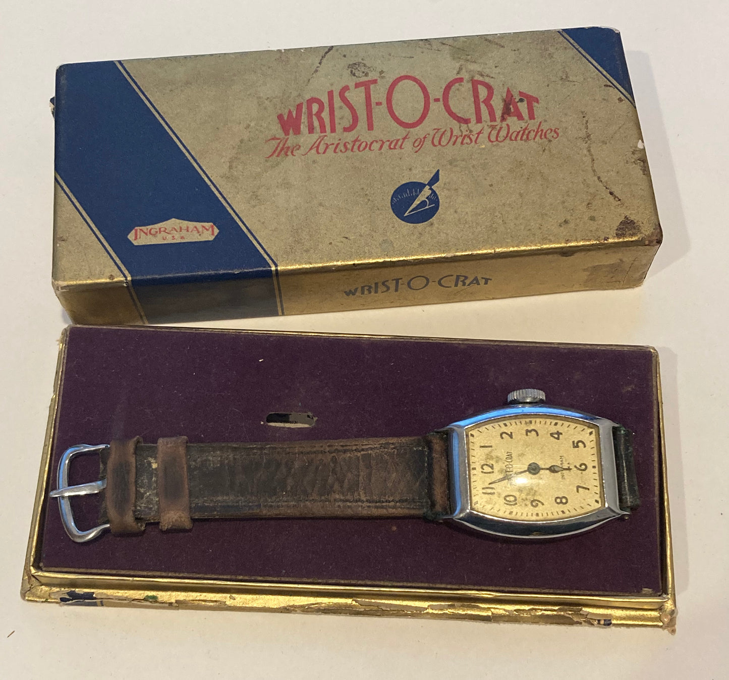 Vintage Wrist Watch Wrist-O-Crat by Ingraham