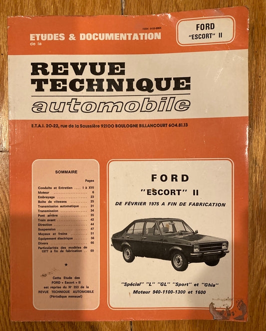 Ford Escort 2 Manual