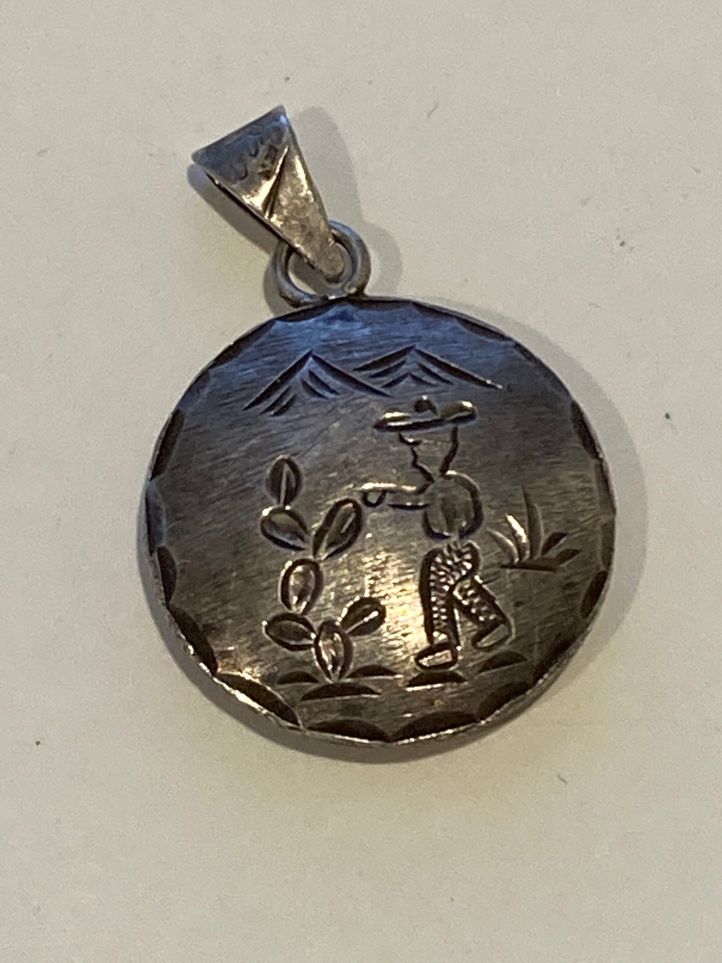 Vintage Silver Mexican Pendant