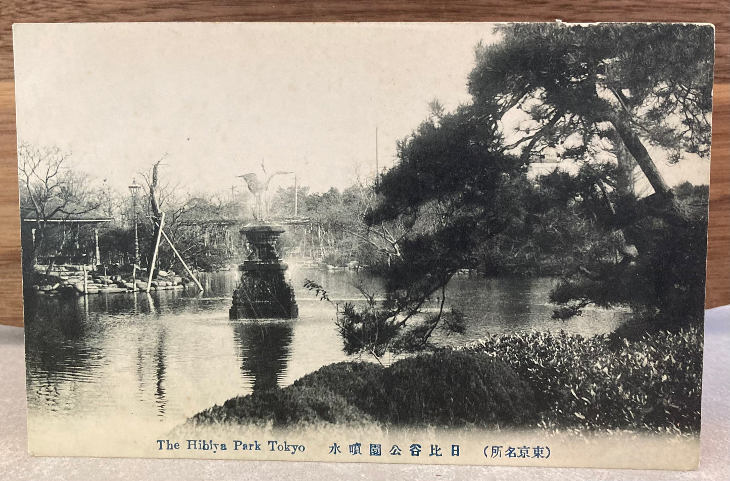 Vintage Japanese Postcard - The Hibiya Park, Tokyo