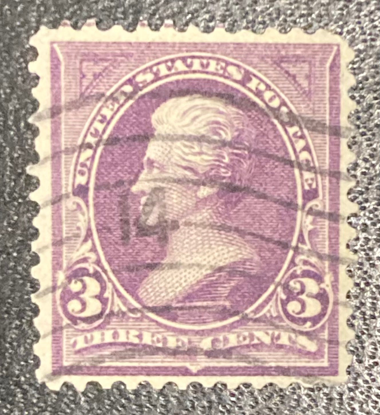 Scott #A62 - 3 cents Andrew Jackson Purple Stamp