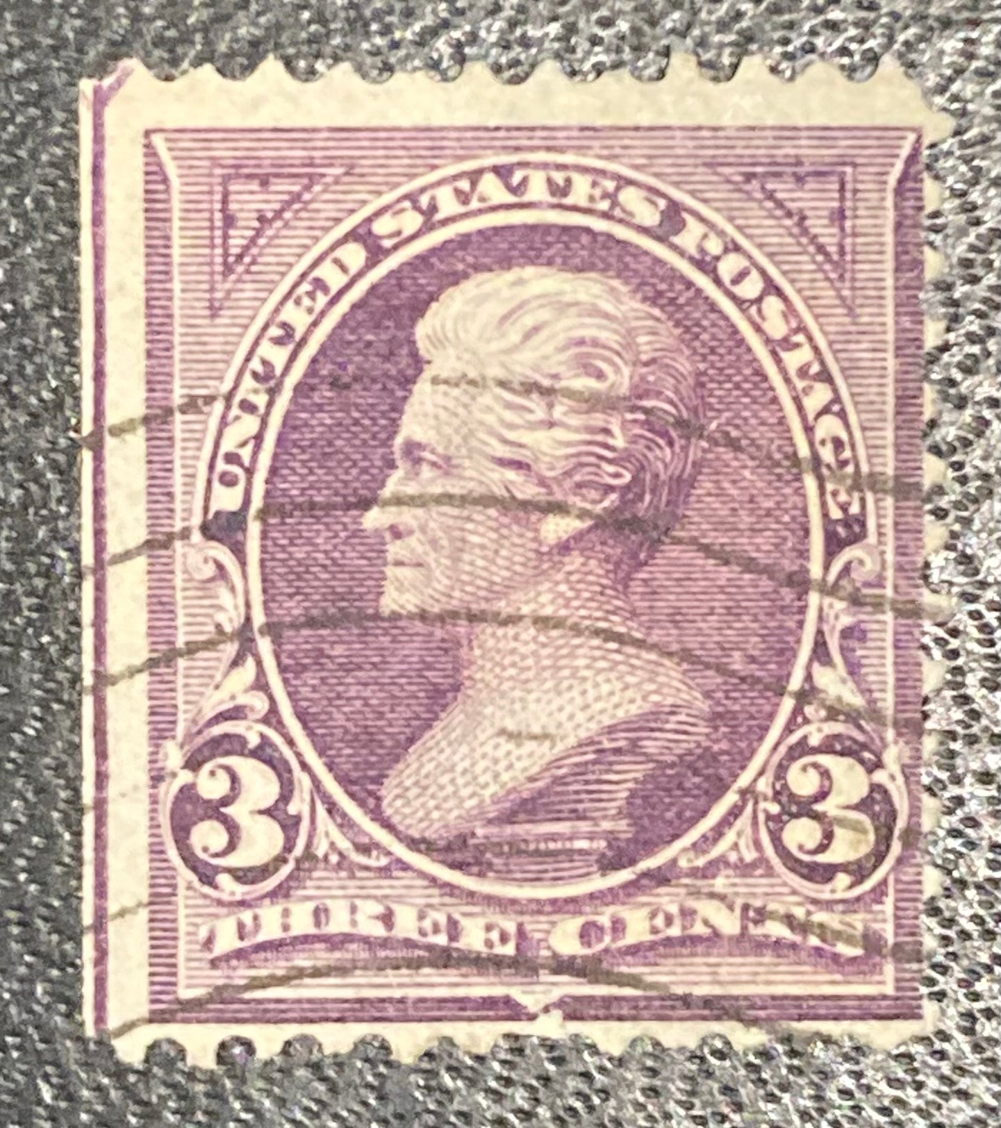 Scott #A62 - 3 cents Andrew Jackson Purple Stamp