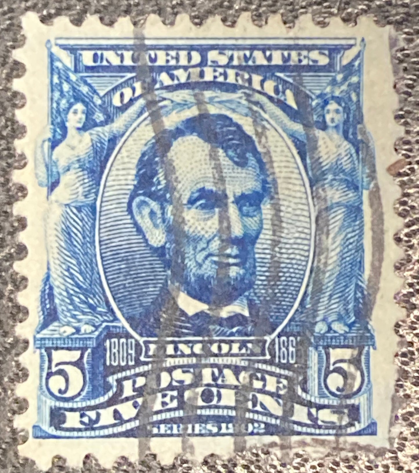 Scott #A119 - 5 Cents Blue Abraham Lincoln Stamp