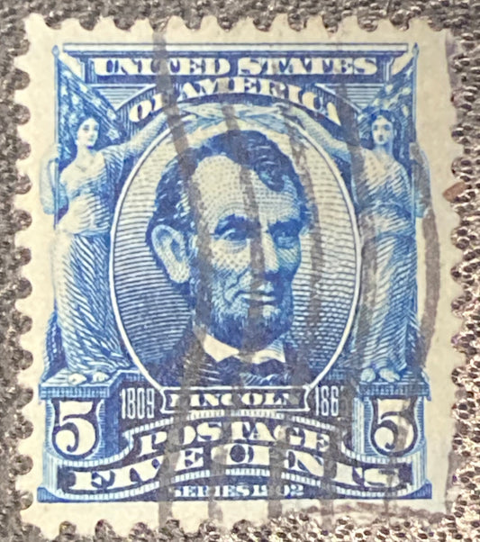 Scott #A119 - 5 Cents Blue Abraham Lincoln Stamp