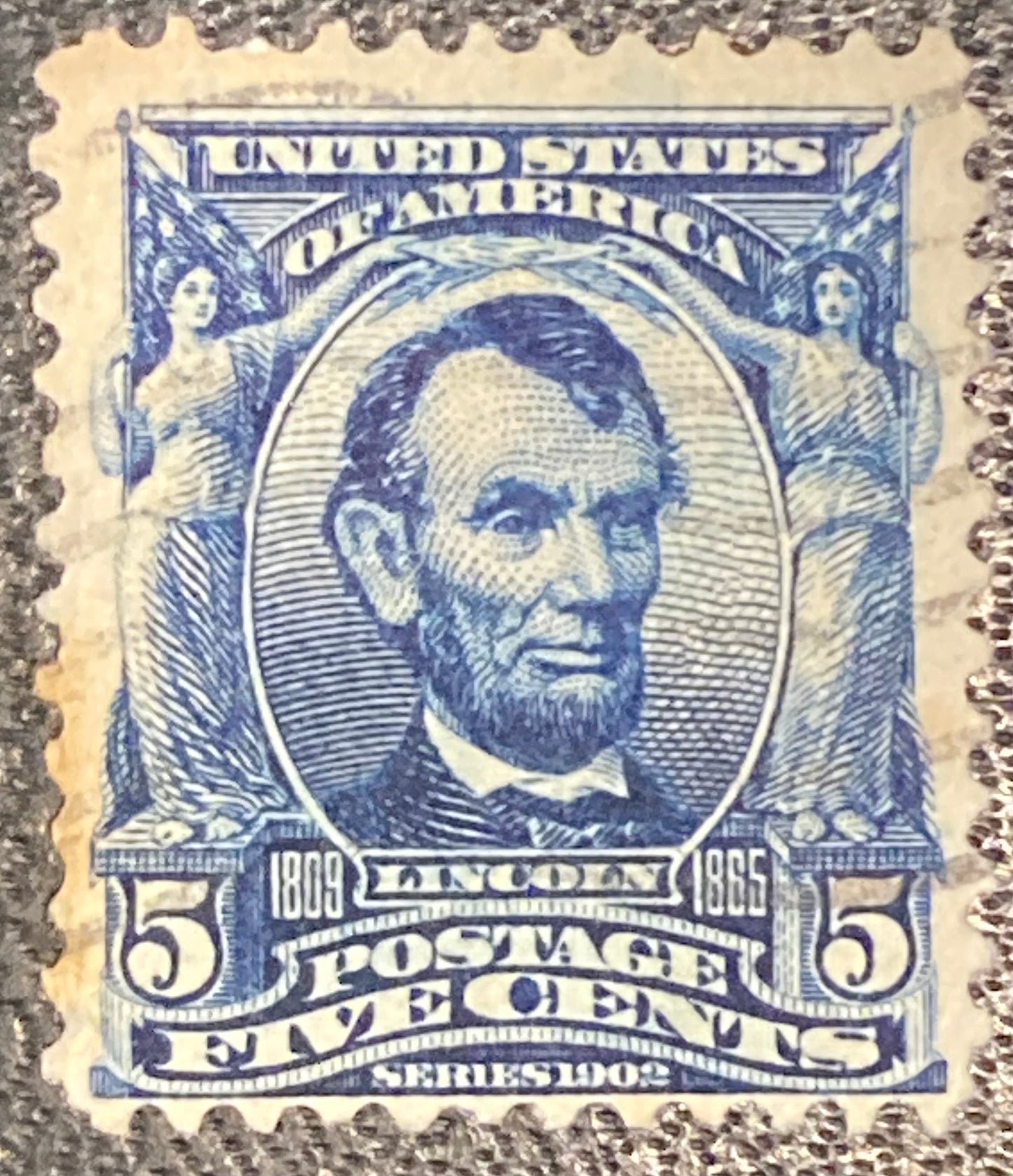 Scott #A119 - 5 Cents Blue Abraham Lincoln Stamp