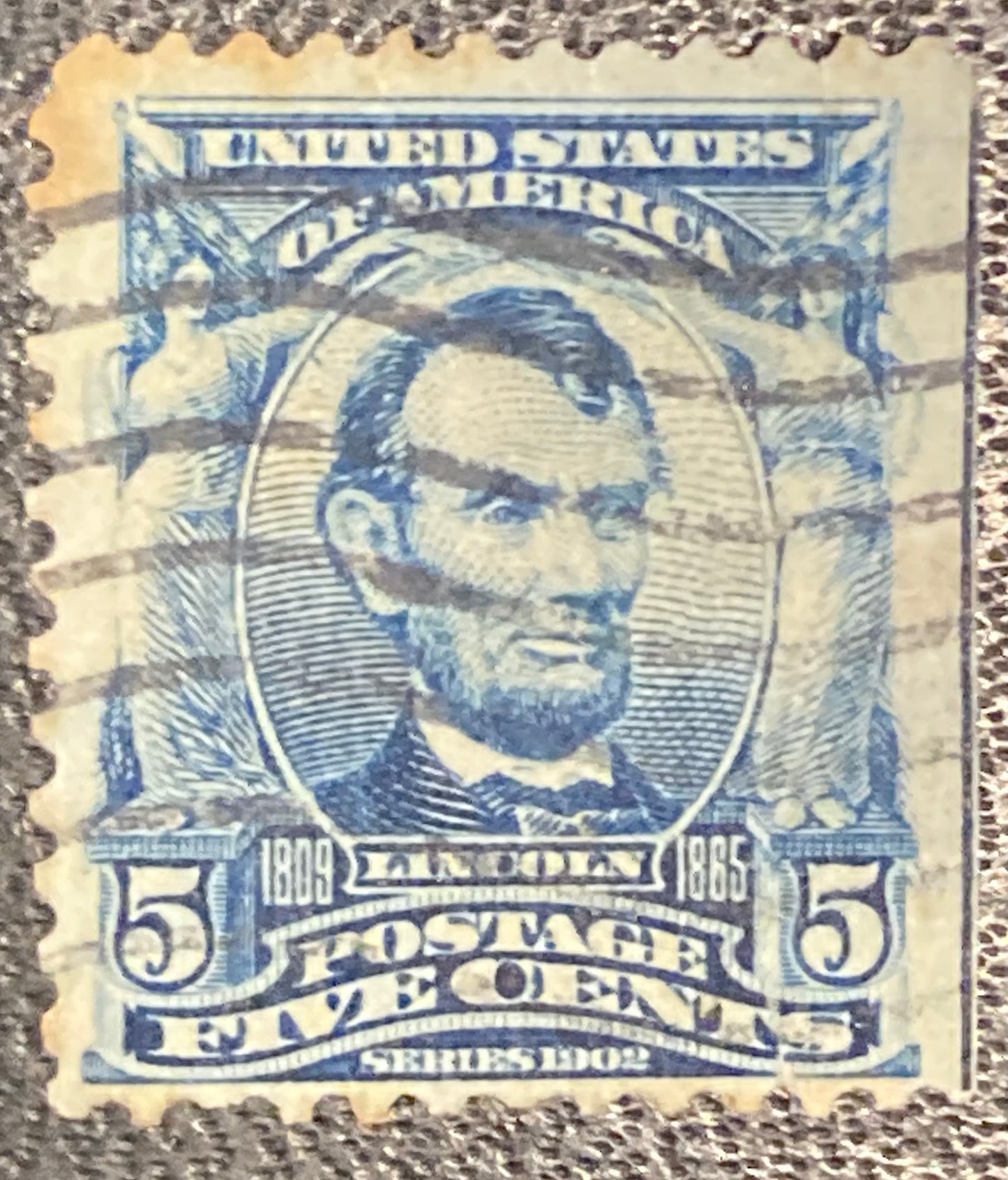 Scott #A119 - 5 Cents Blue Abraham Lincoln Stamp