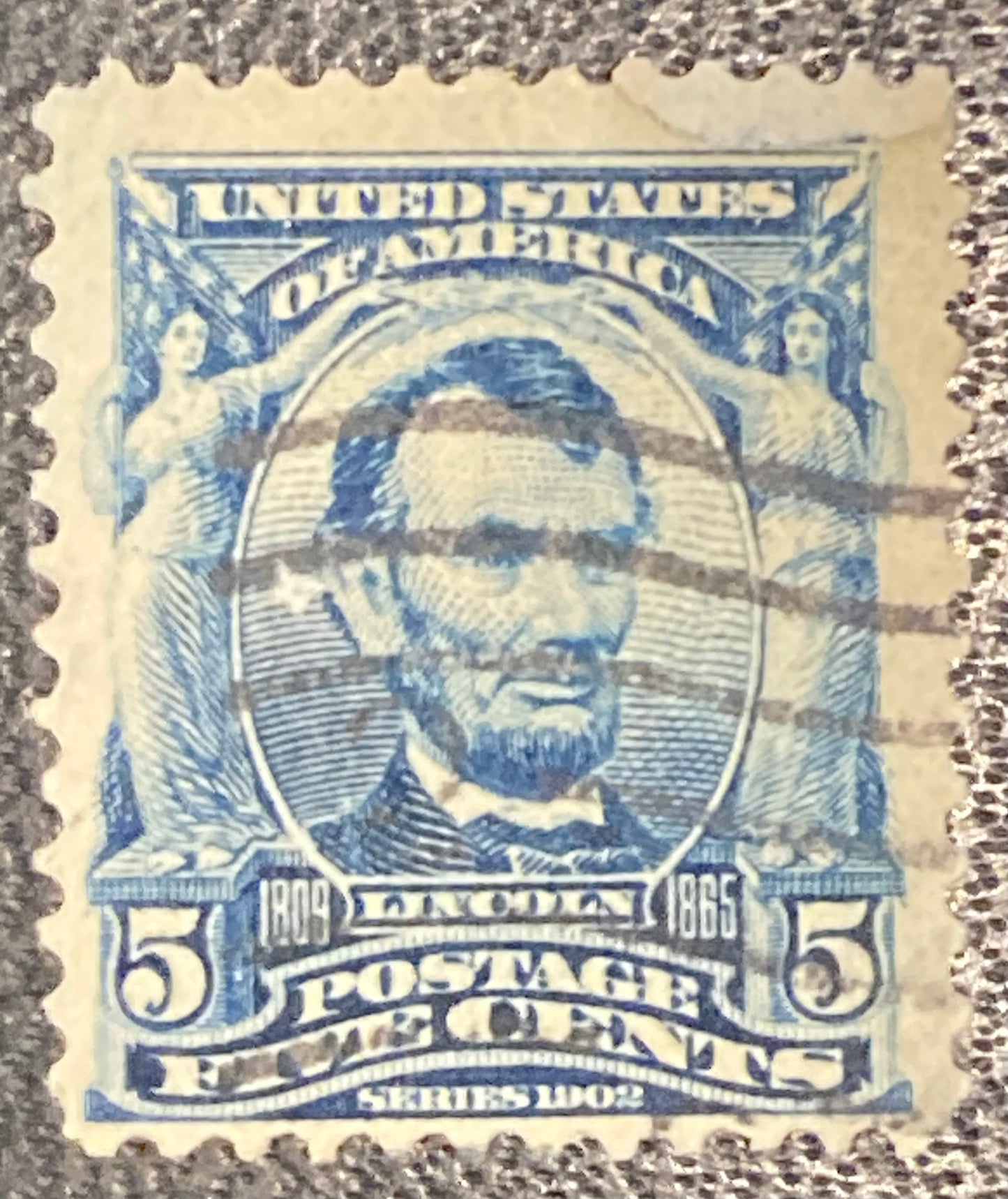 Scott #A119 - 5 Cents Blue Abraham Lincoln Stamp