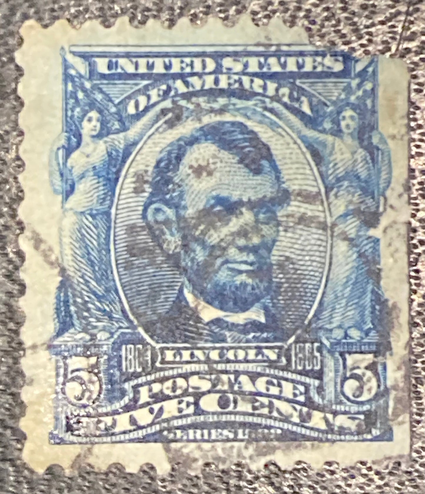 Scott #A119 - 5 Cents Blue Abraham Lincoln Stamp