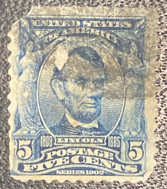 Scott #A119 - 5 Cents Blue Abraham Lincoln Stamp